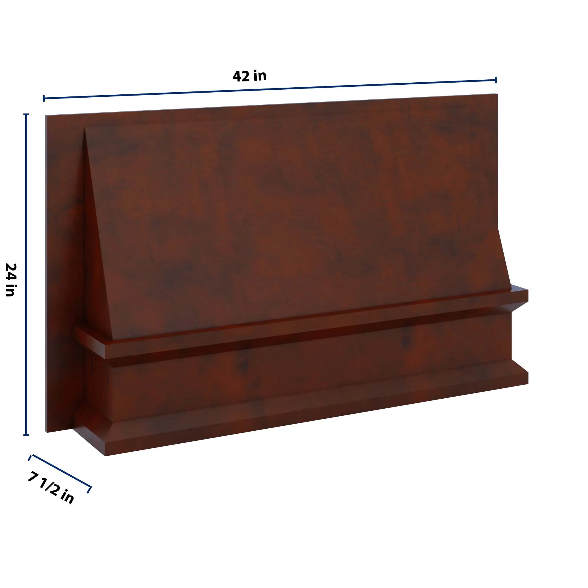 J&K Mahogany J5 Range Wood Hood 42" W x 24" H