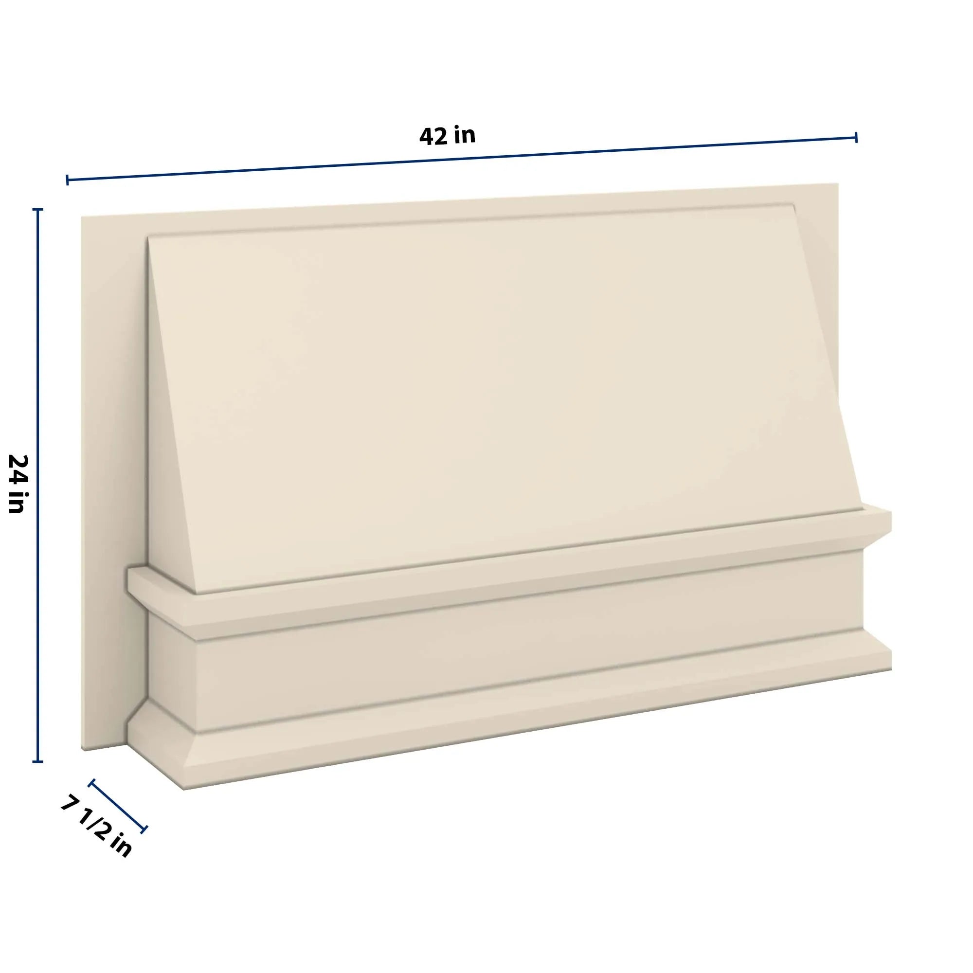 J&K Pearl Glazed H9 Range Wood Hood 42" W x 24" H