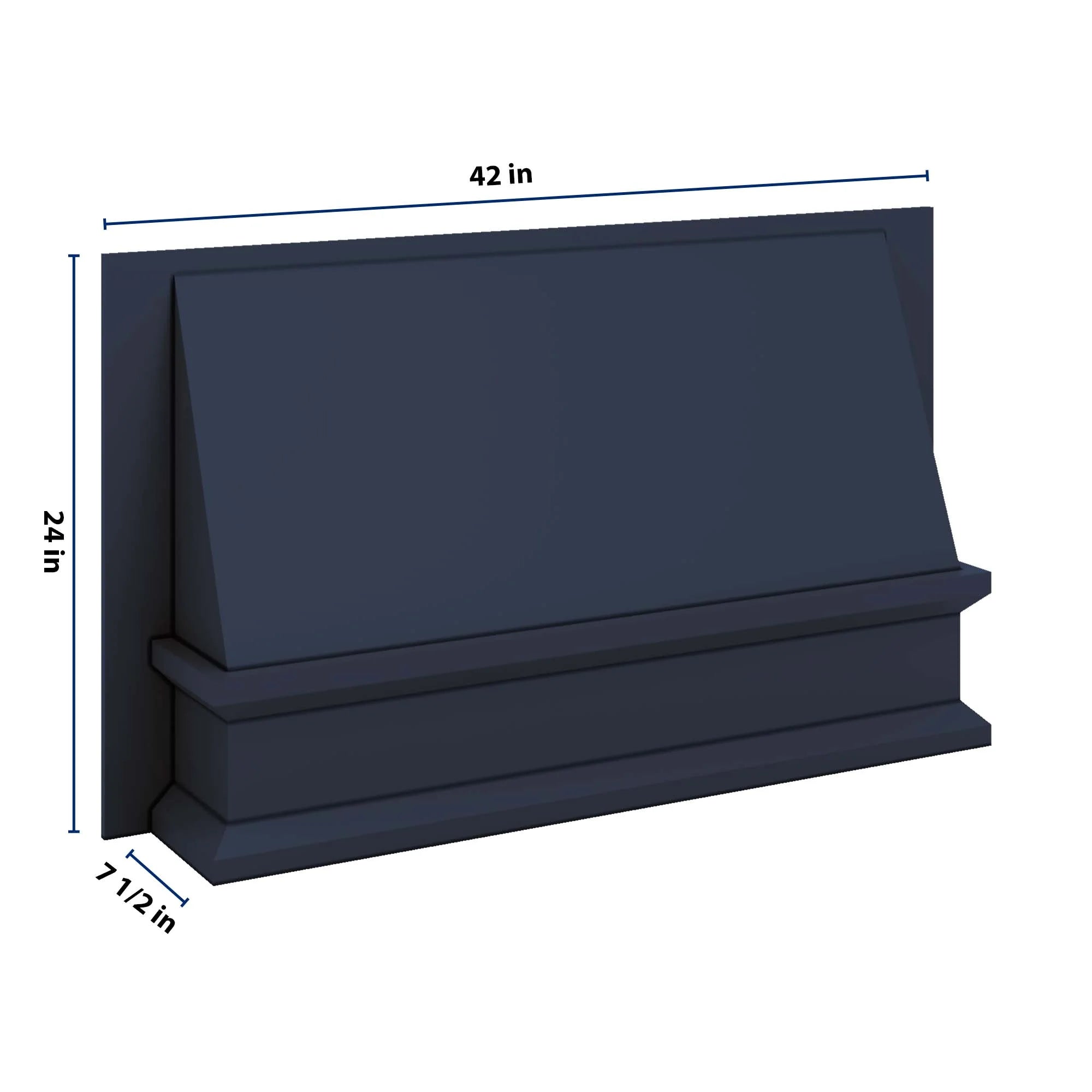 J&K Naval B7 Range Wood Hood 42" W x 24" H