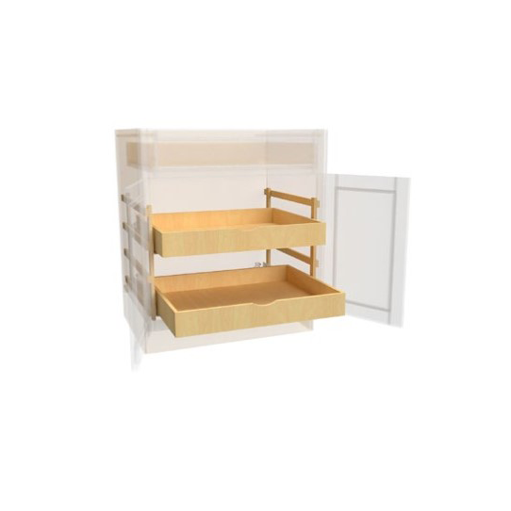 Fabuwood Allure Galaxy horizon 24" Width Roll Out Drawer 24" With 80 Extension Blum Slide