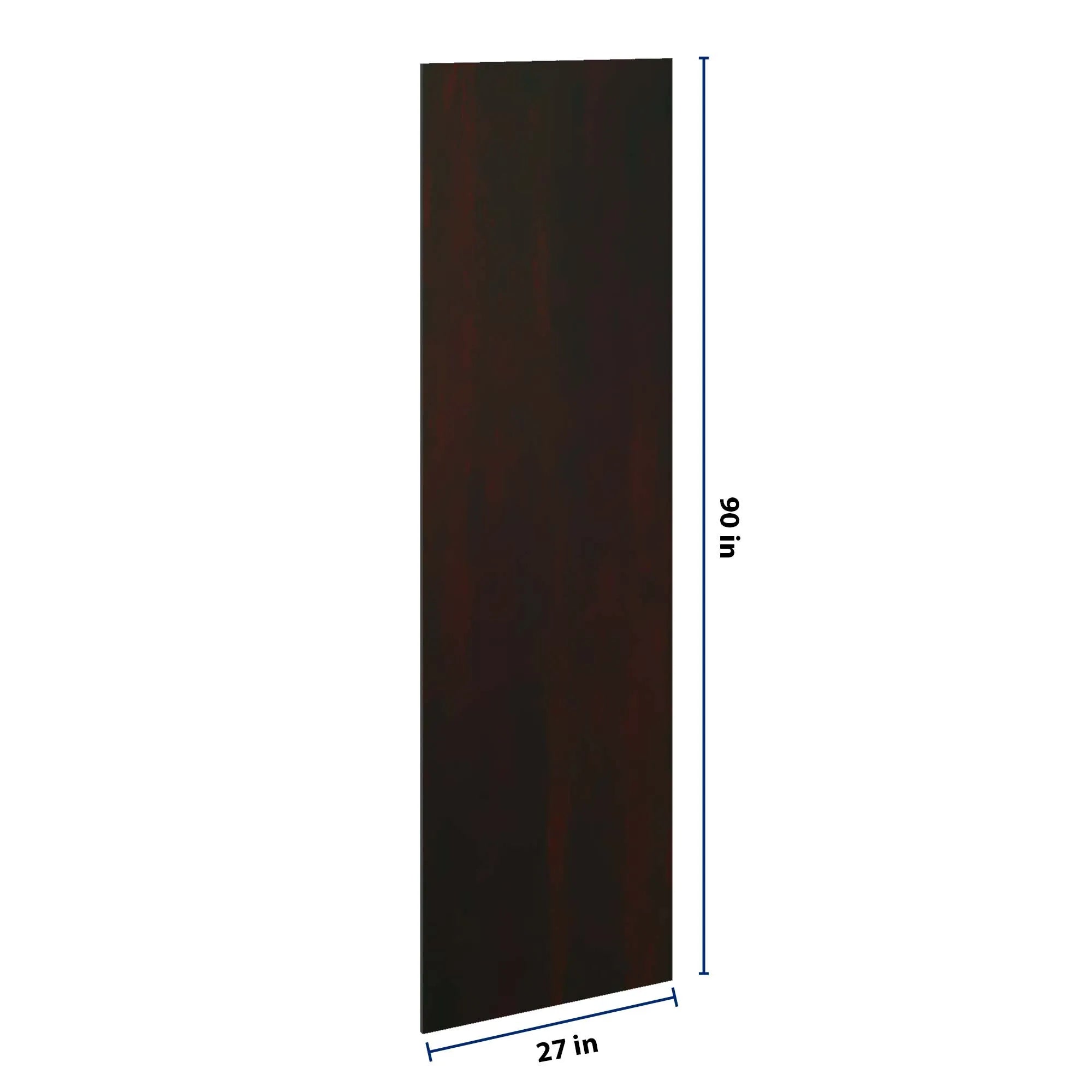 J&K Espresso K8 Refrigerator Panel 3/4" W x 90" H x 27" D