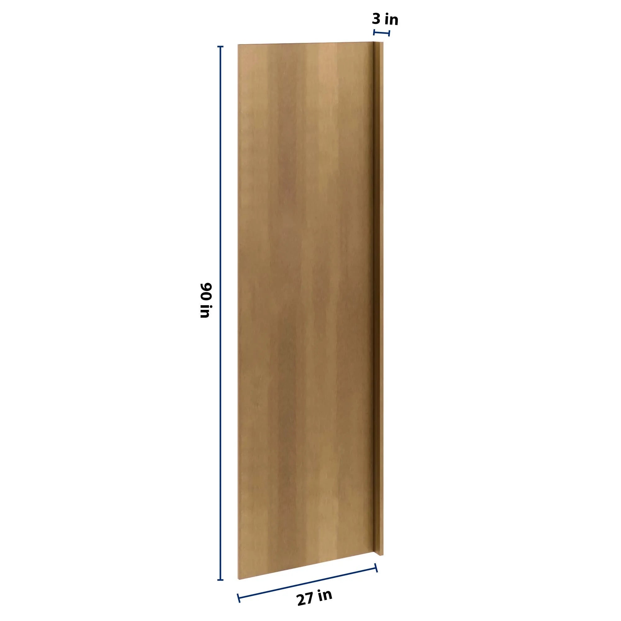 J&K Butterscotch B8 Refrigerator Panel w/Return Filler 3" W x 90" H x 27" D