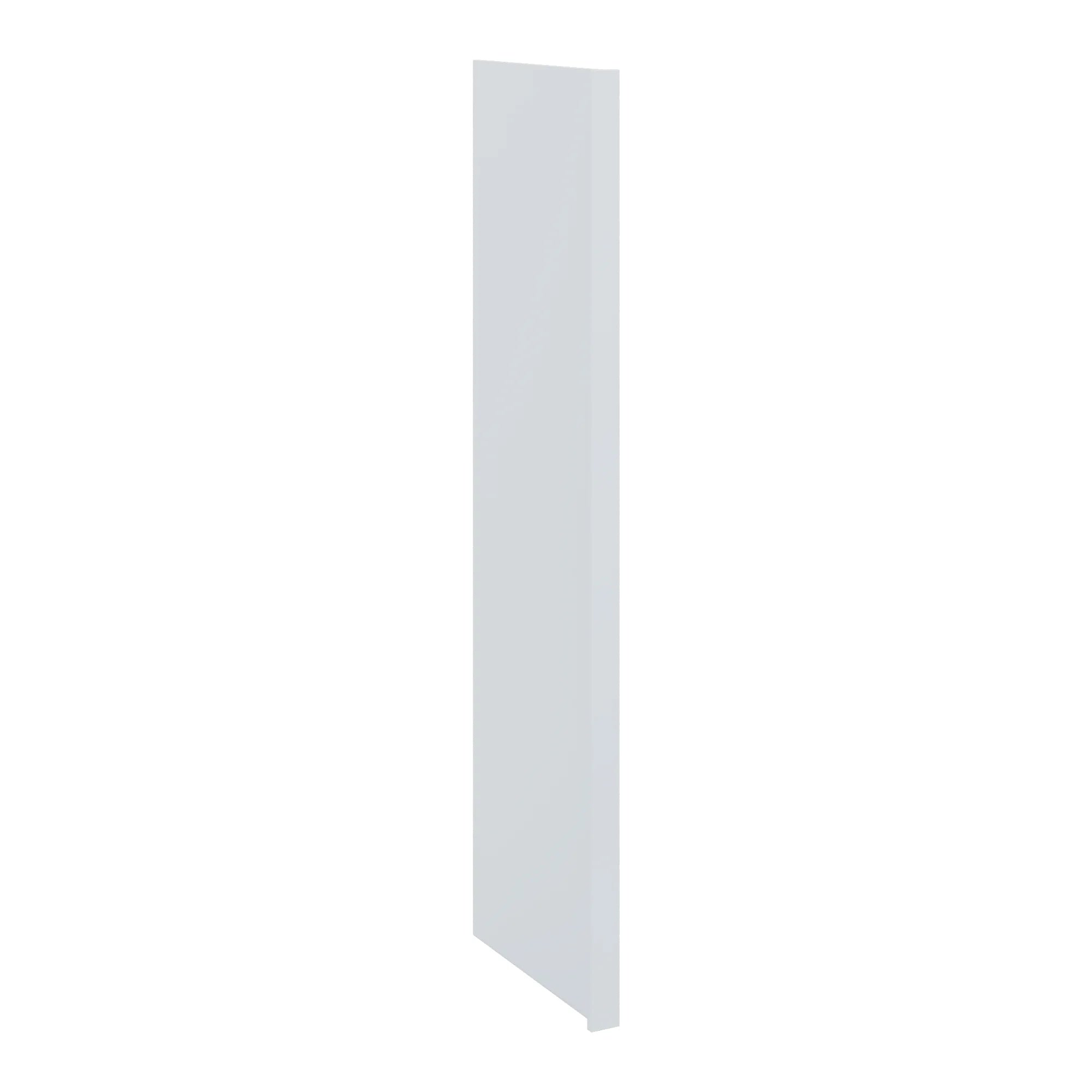 J&K White Shaker S8 Refrigerator Panel w/Return Filler 3" W x 90" H x 27" D