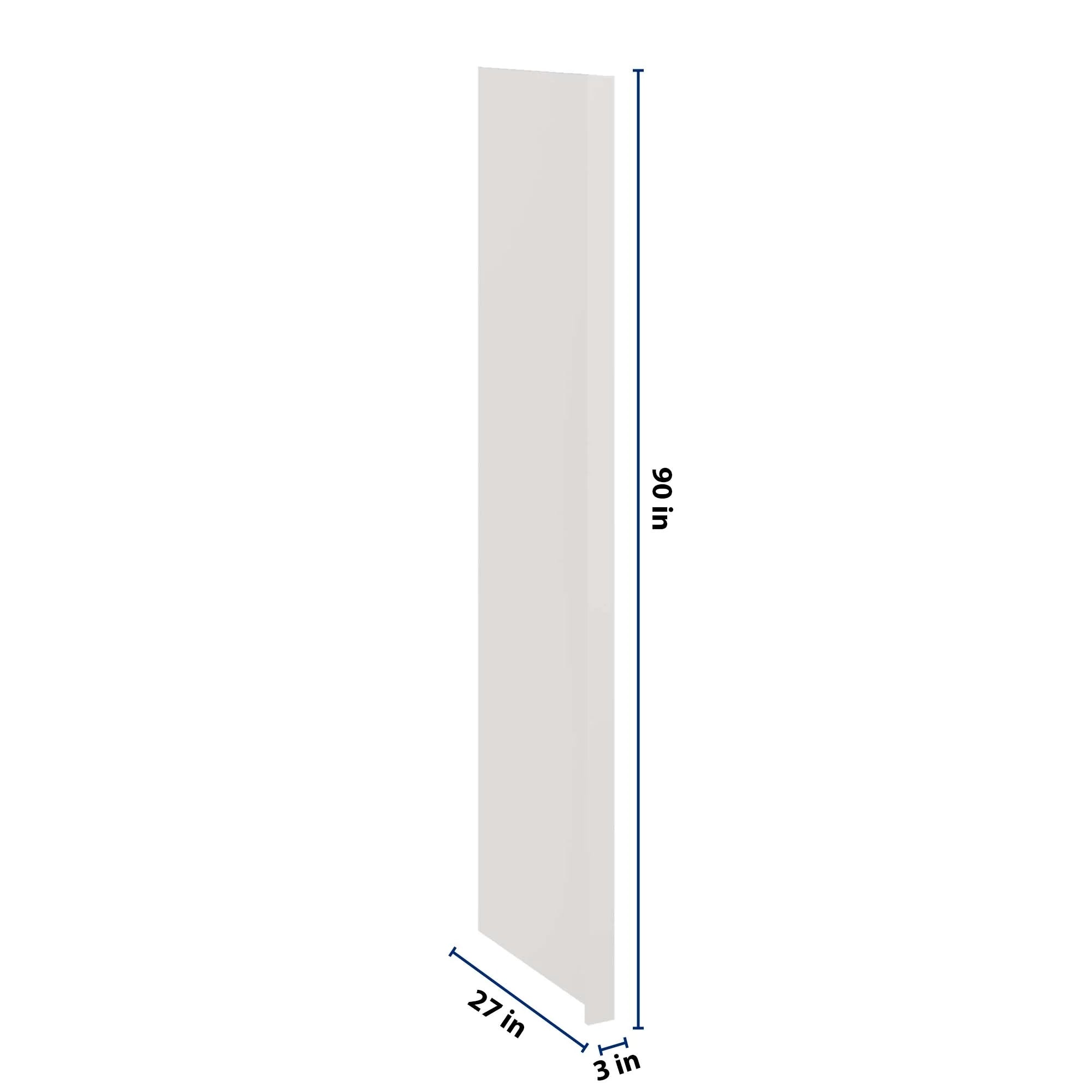 J&K Pure B5 Refrigerator Panel w/Return Filler 3" W x 90" H x 27" D