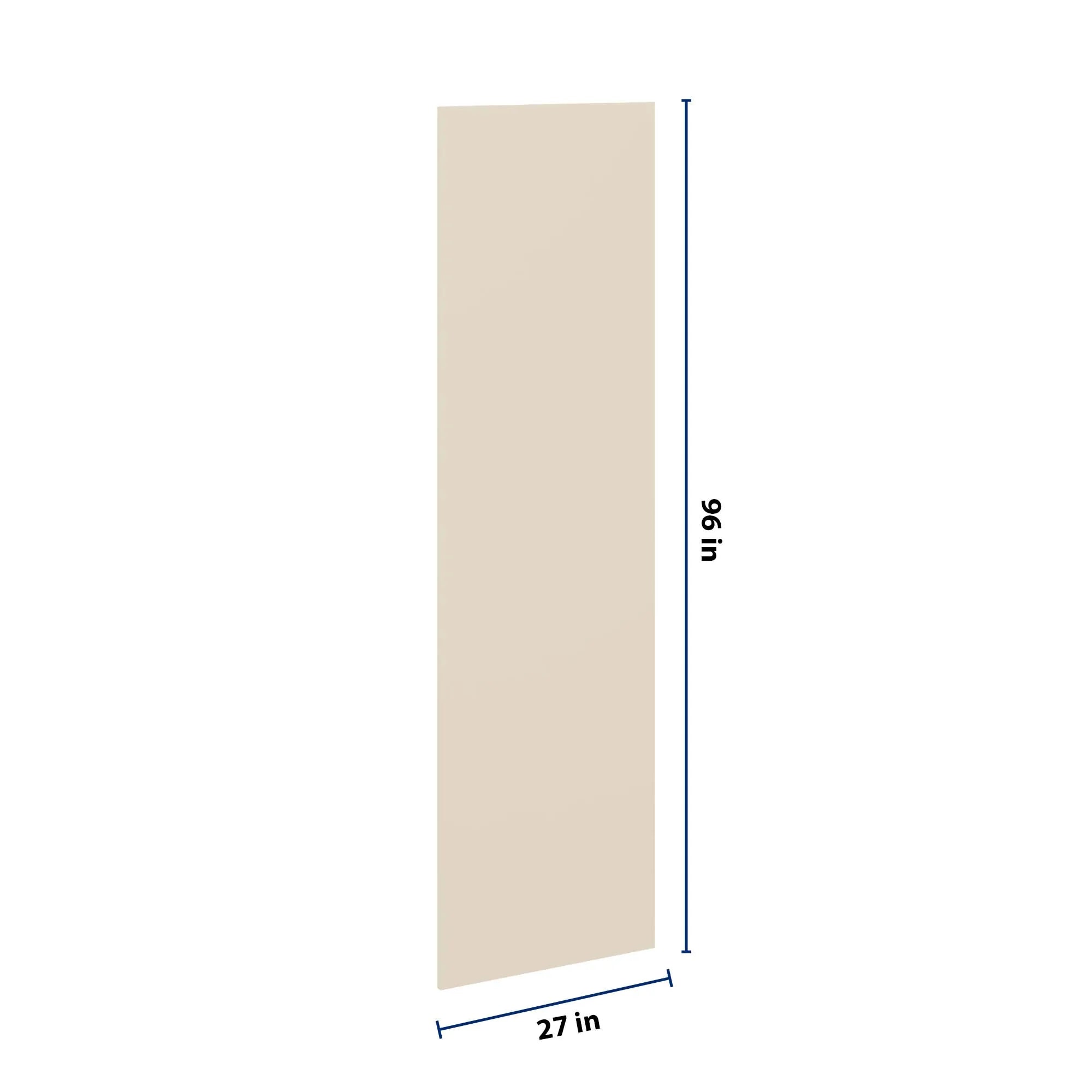 J&K Pearl Glazed H9 Refrigerator Panel 3/4" W x 96" H x 27" D