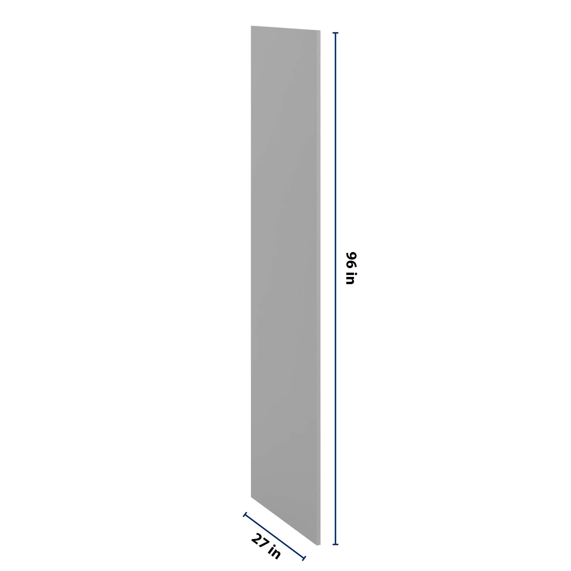 J&K Castle Grey S5 Refrigerator Panel 3/4" W x 96" H x 27" D