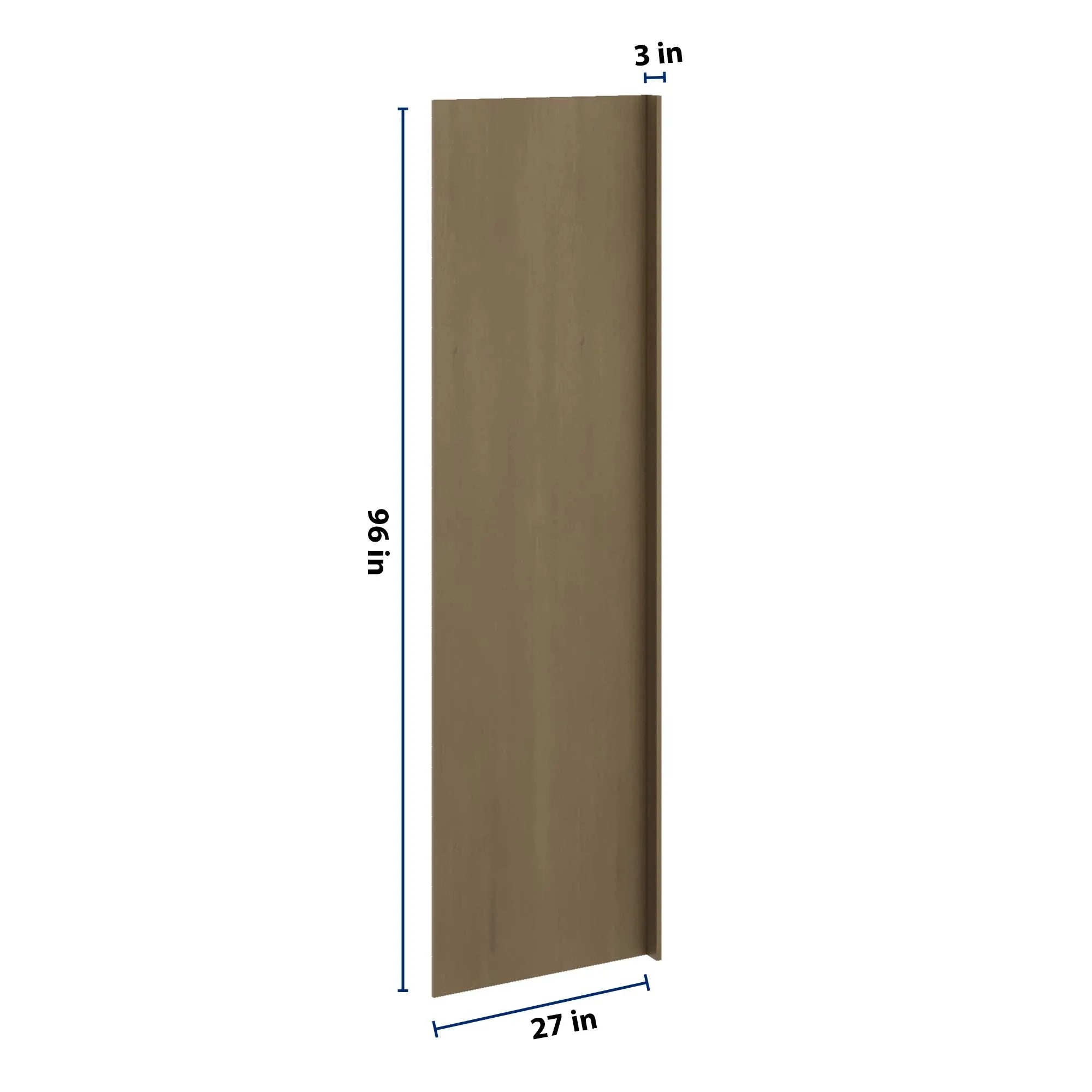 J&K Hazel H8 Refrigerator Panel w/Return Filler 3" W x 96" H x 27" D