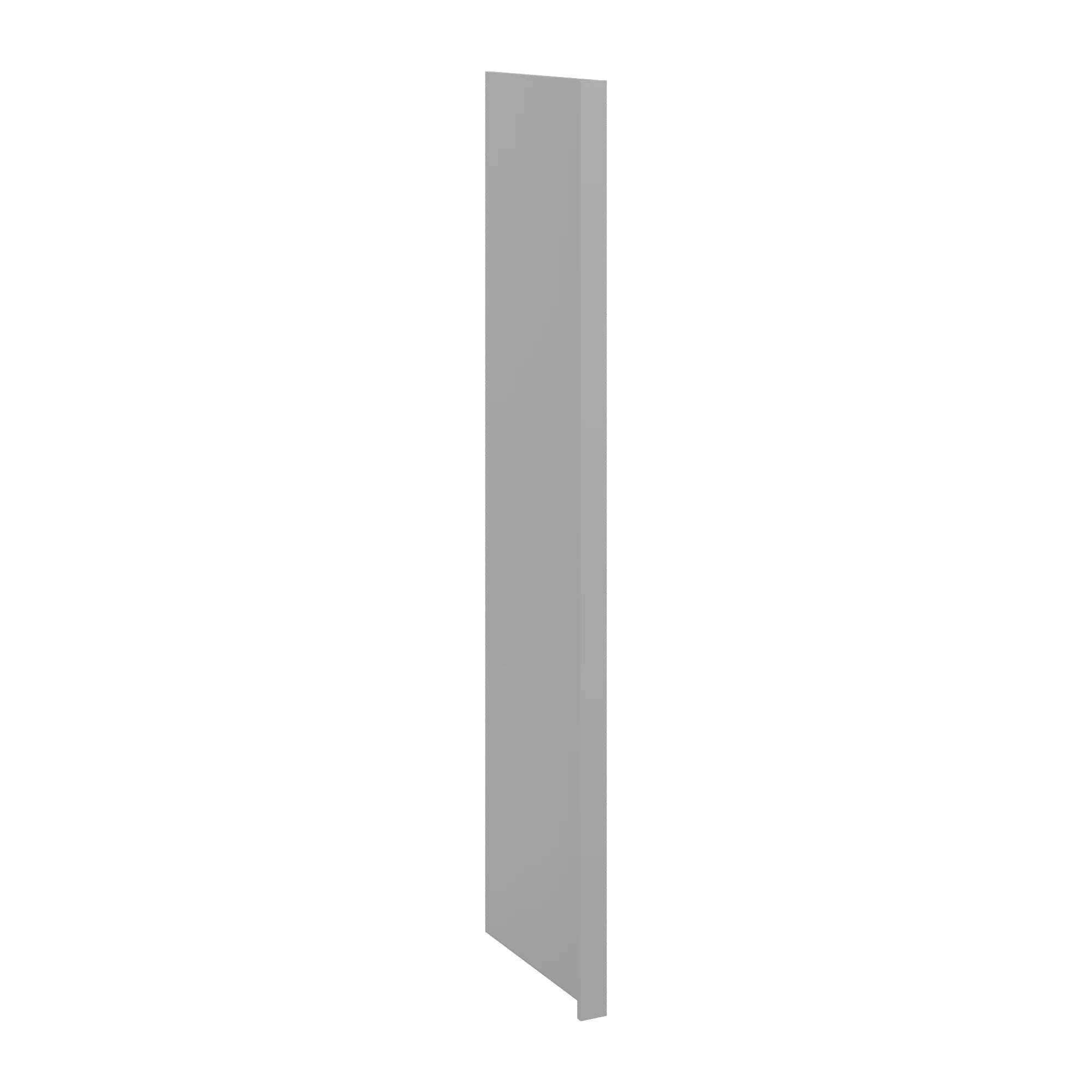 J&K Castle Grey S5 Refrigerator Panel w/Return Filler 3" W x 96" H x 27" D