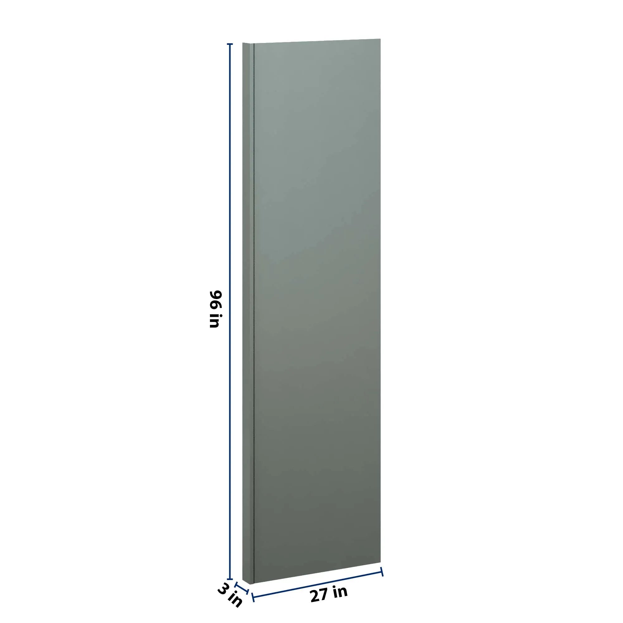 J&K Sage E3 Refrigerator Panel w/Return Filler 3" W x 96" H x 27" D