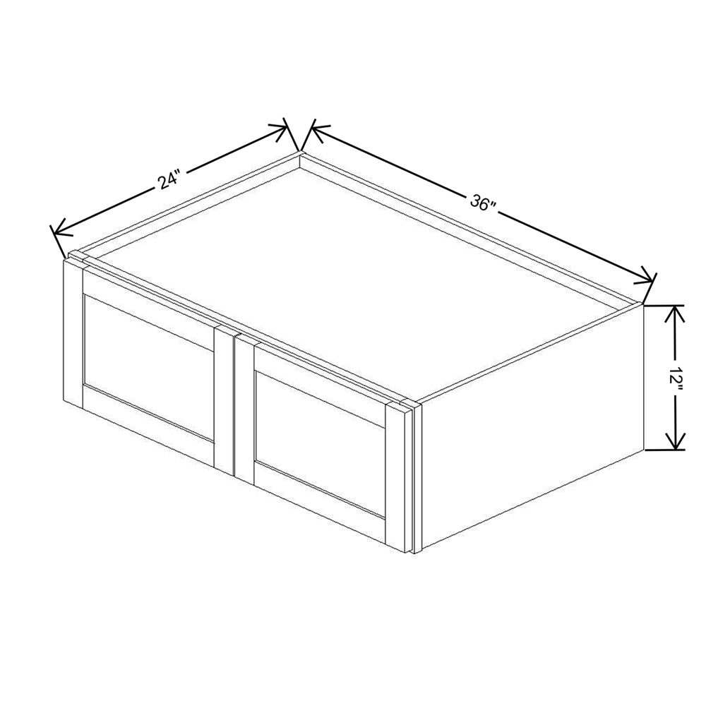 Wolf Classic Grove Terrain Stain 36"W X 12"H Refrigerator Wall Cabinet