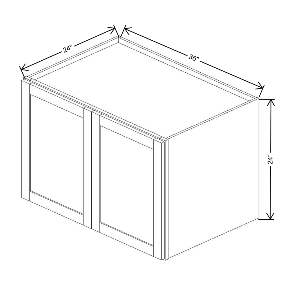 Wolf Classic Grove Terrain Stain 36"W X 24"H Refrigerator Wall Cabinet