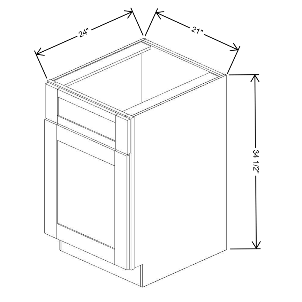 Fabuwood Allure Fusion Stone 21"W Sink Base