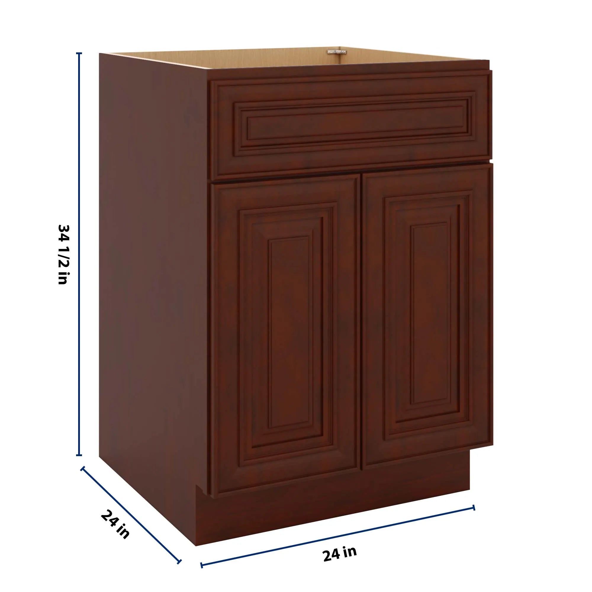 J&K Mahogany J5 Sink Base - 24" W