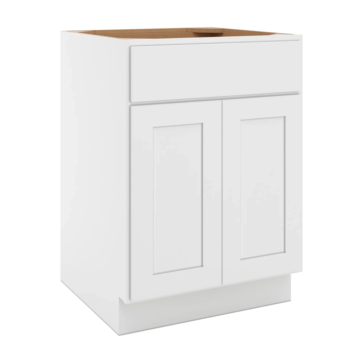 cnc luxor white 24 w 1 drawer front double door sink base cabinet