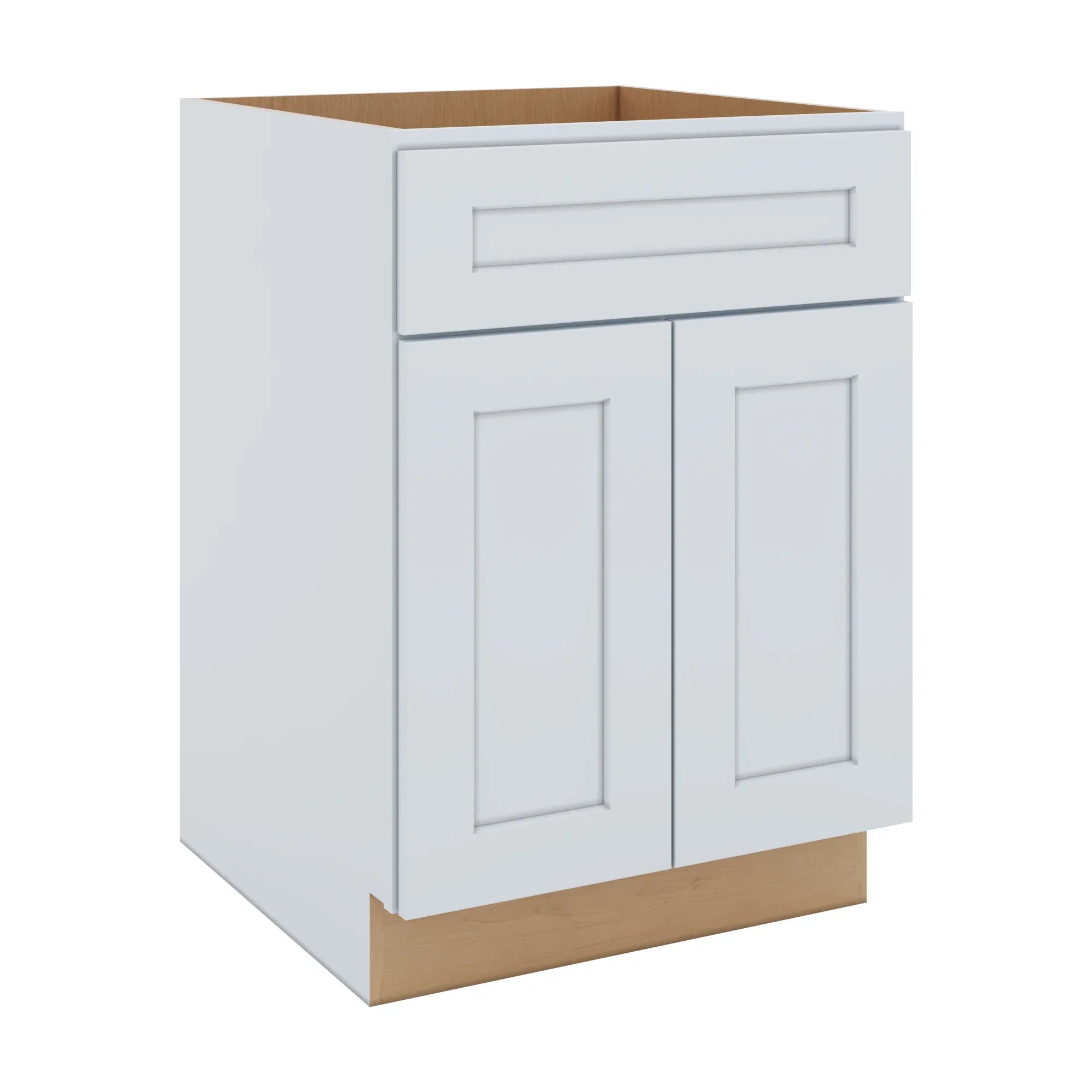 J&K White Shaker S8 Sink Base - 24" W