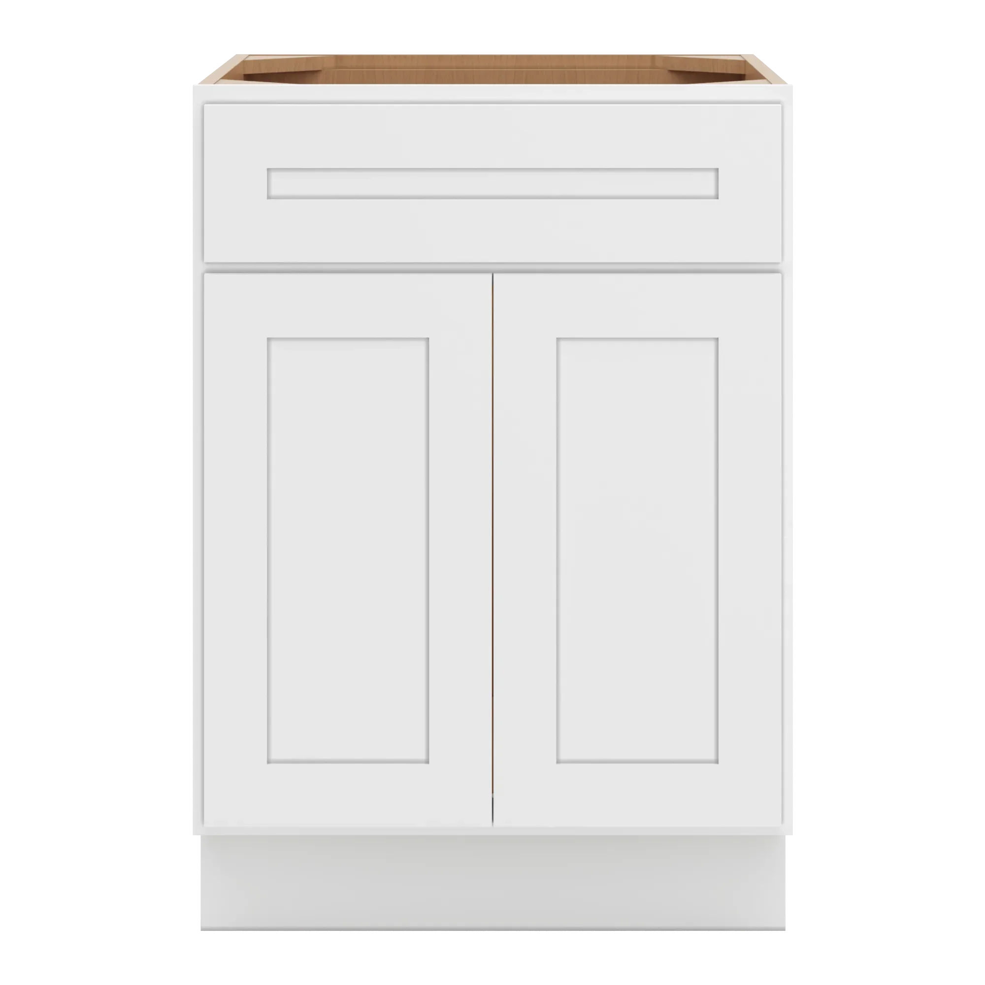 cnc luxor 5 piece white 24 w 1 drawer front double door sink base cabinet