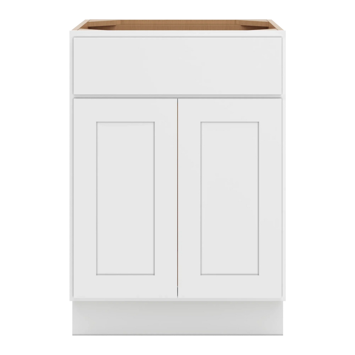 cnc luxor white 24 w 1 drawer front double door sink base cabinet