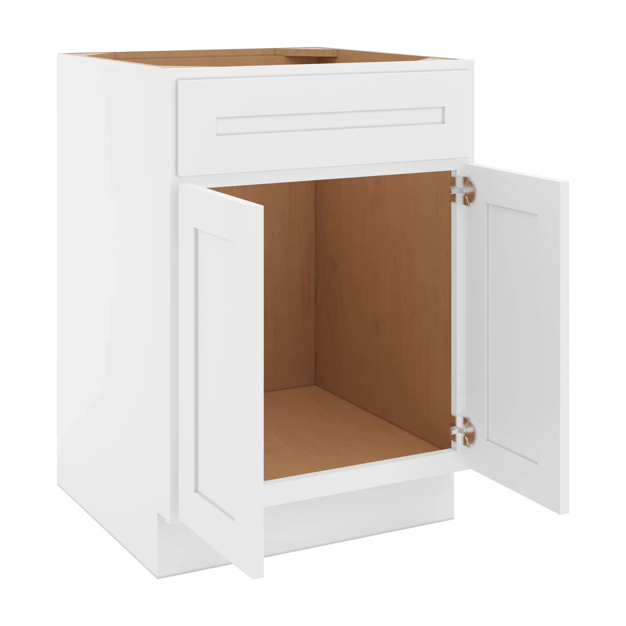 cnc luxor 5 piece white 24 w 1 drawer front double door sink base cabinet