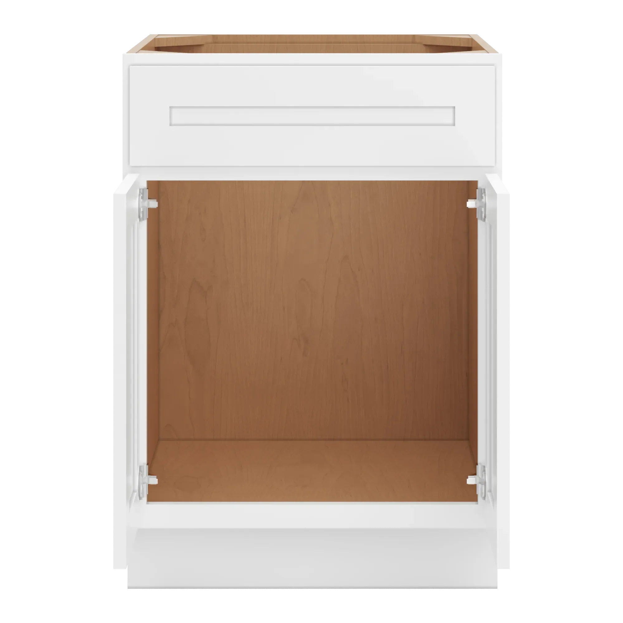 cnc luxor 5 piece white 24 w 1 drawer front double door sink base cabinet