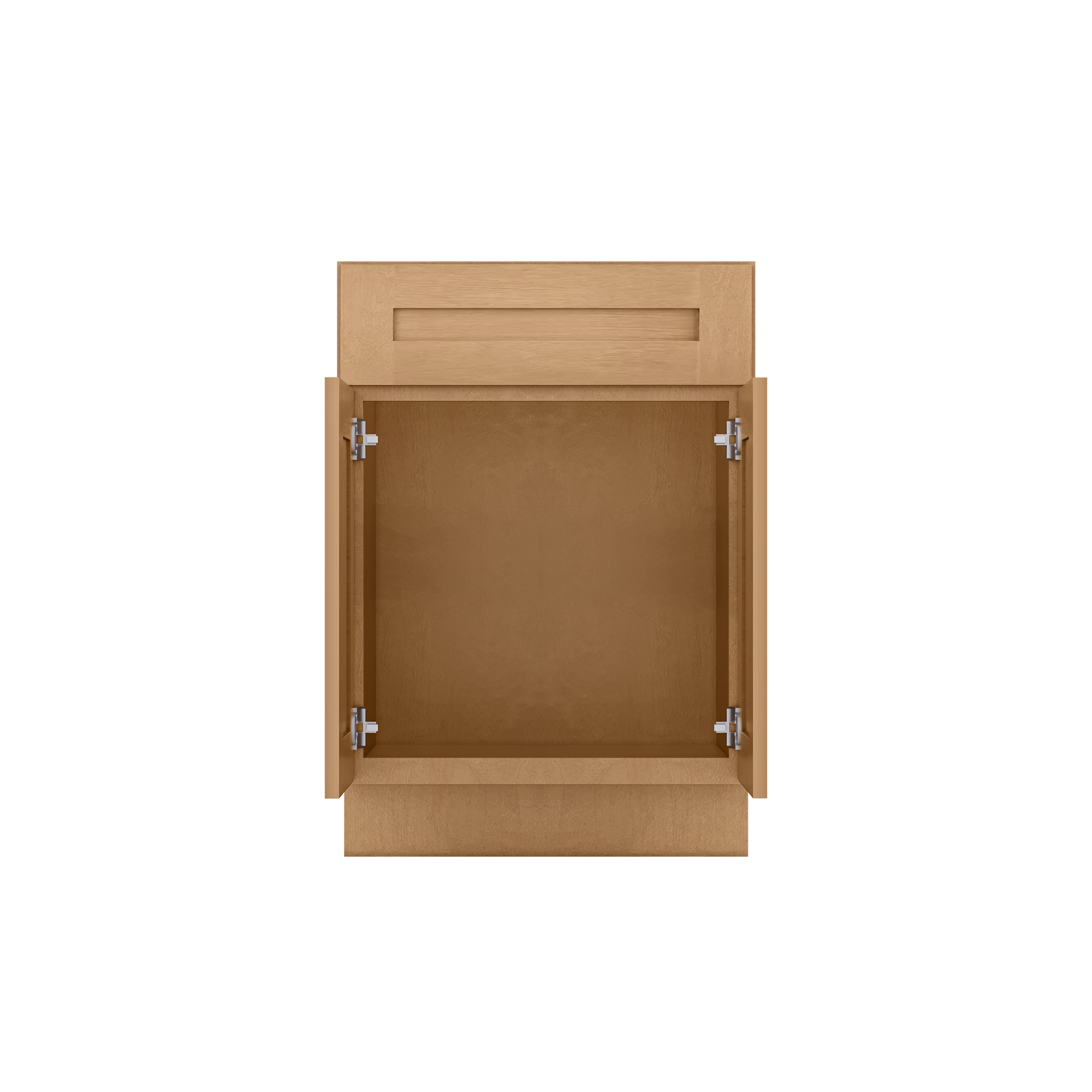 Sink Base Kitchen Cabinet SB24 Shaker Toffee LessCare 24 in. width 34.5 in. height 24 in. depth