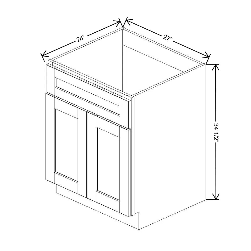 J&K Hazel H8 Sink Base - 27" W