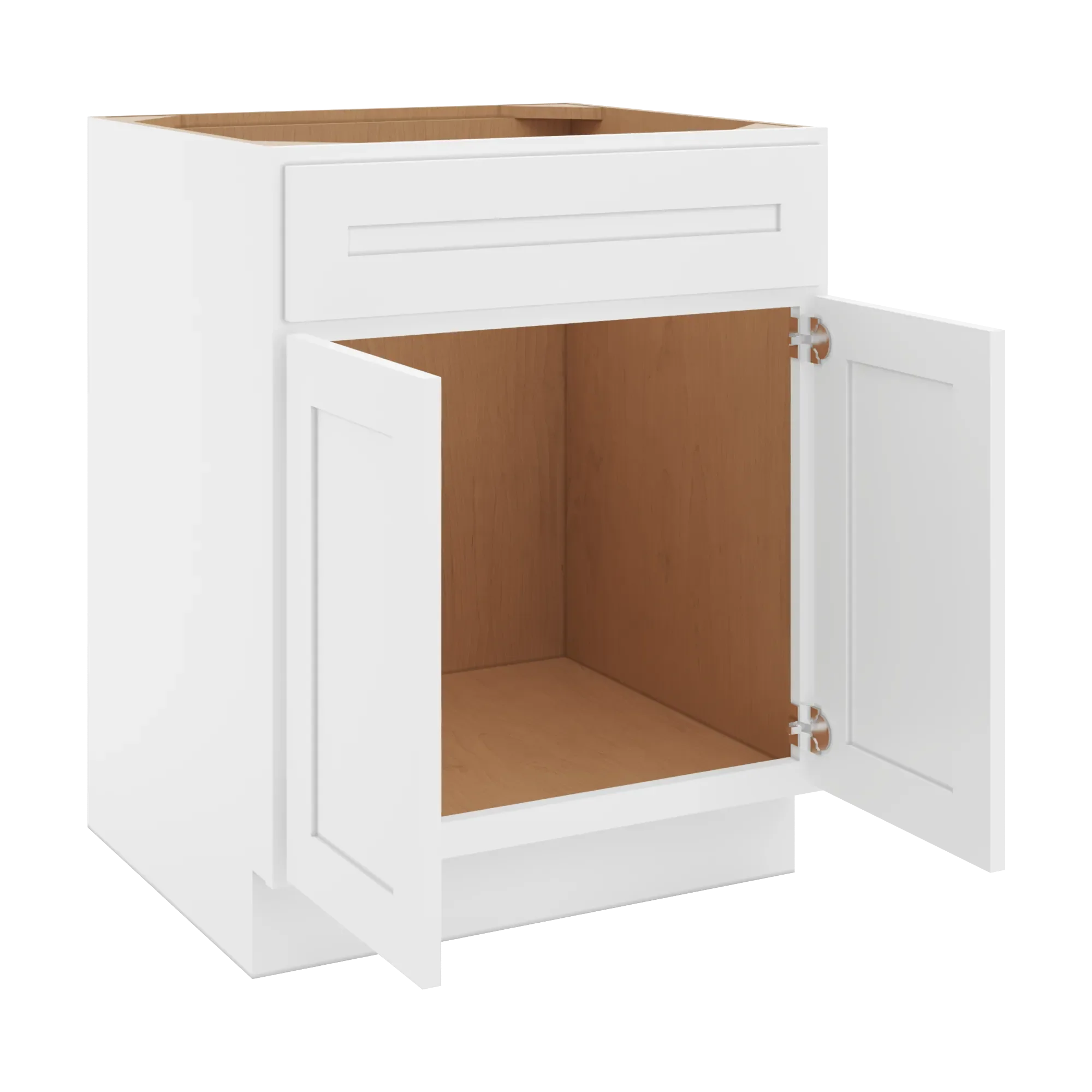 cnc luxor 5 piece white 27 w 1 drawer front double door sink base cabinet