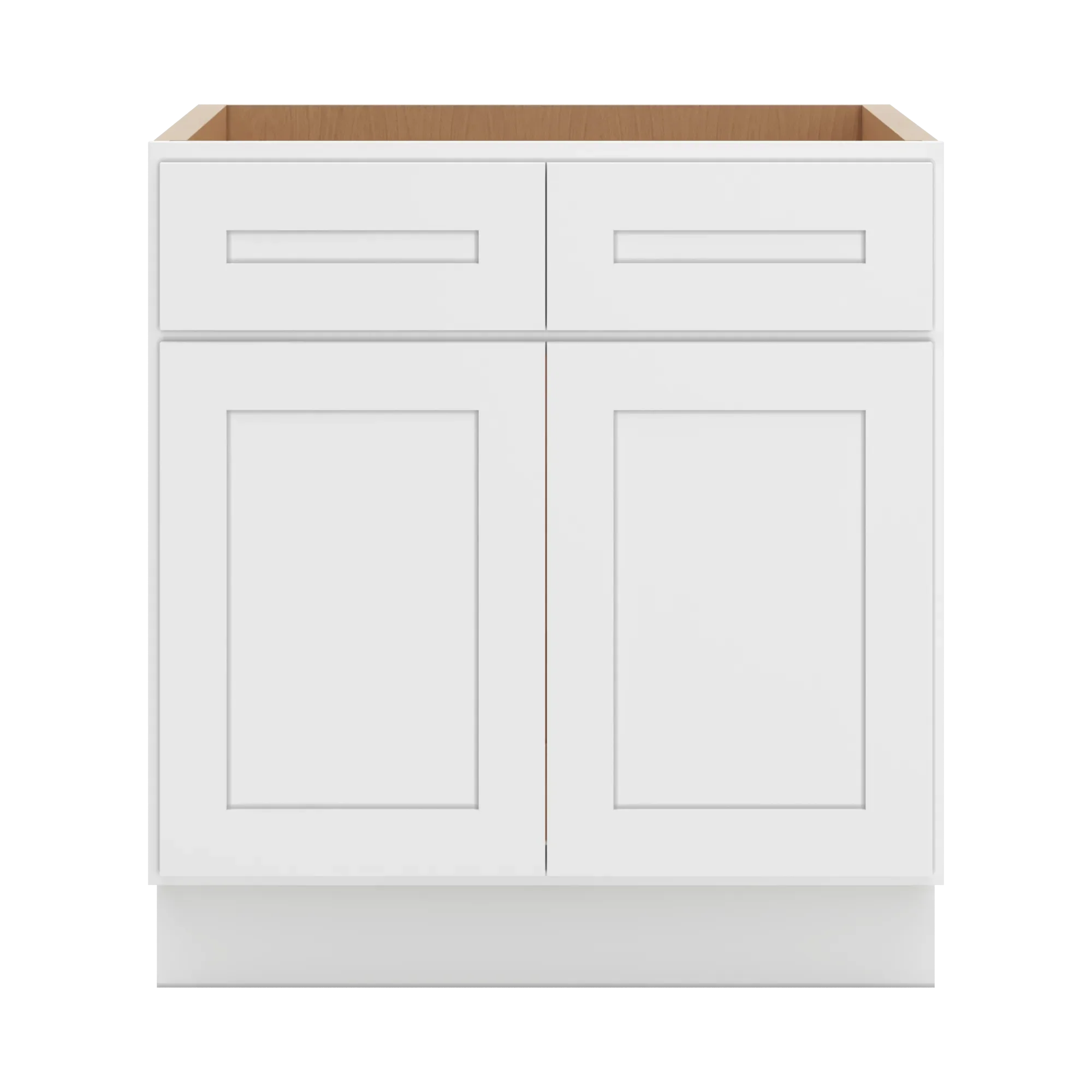 cnc luxor 5 piece white 30 w double door removable sink base cabinet