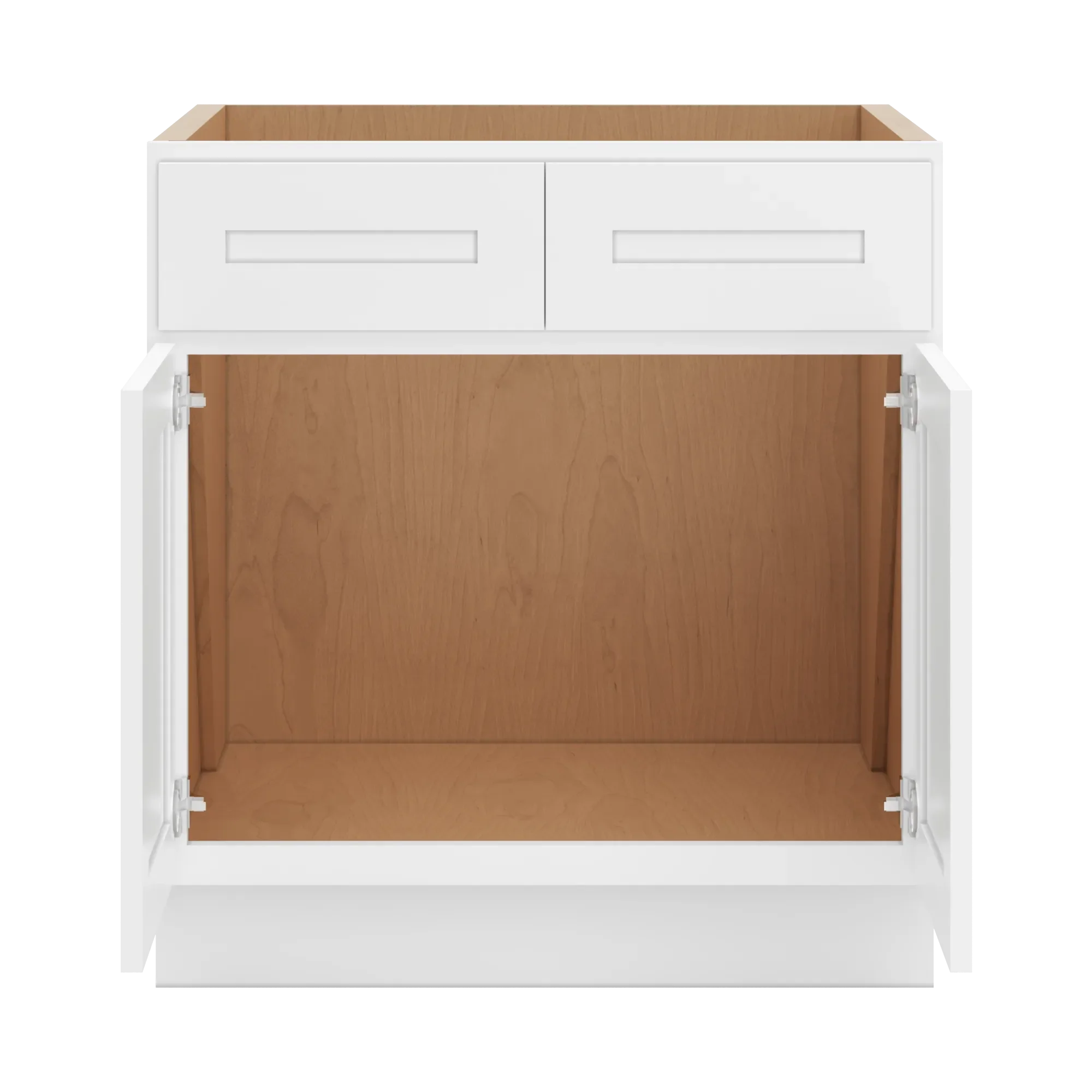 cnc luxor 5 piece white 30 w double door removable sink base cabinet