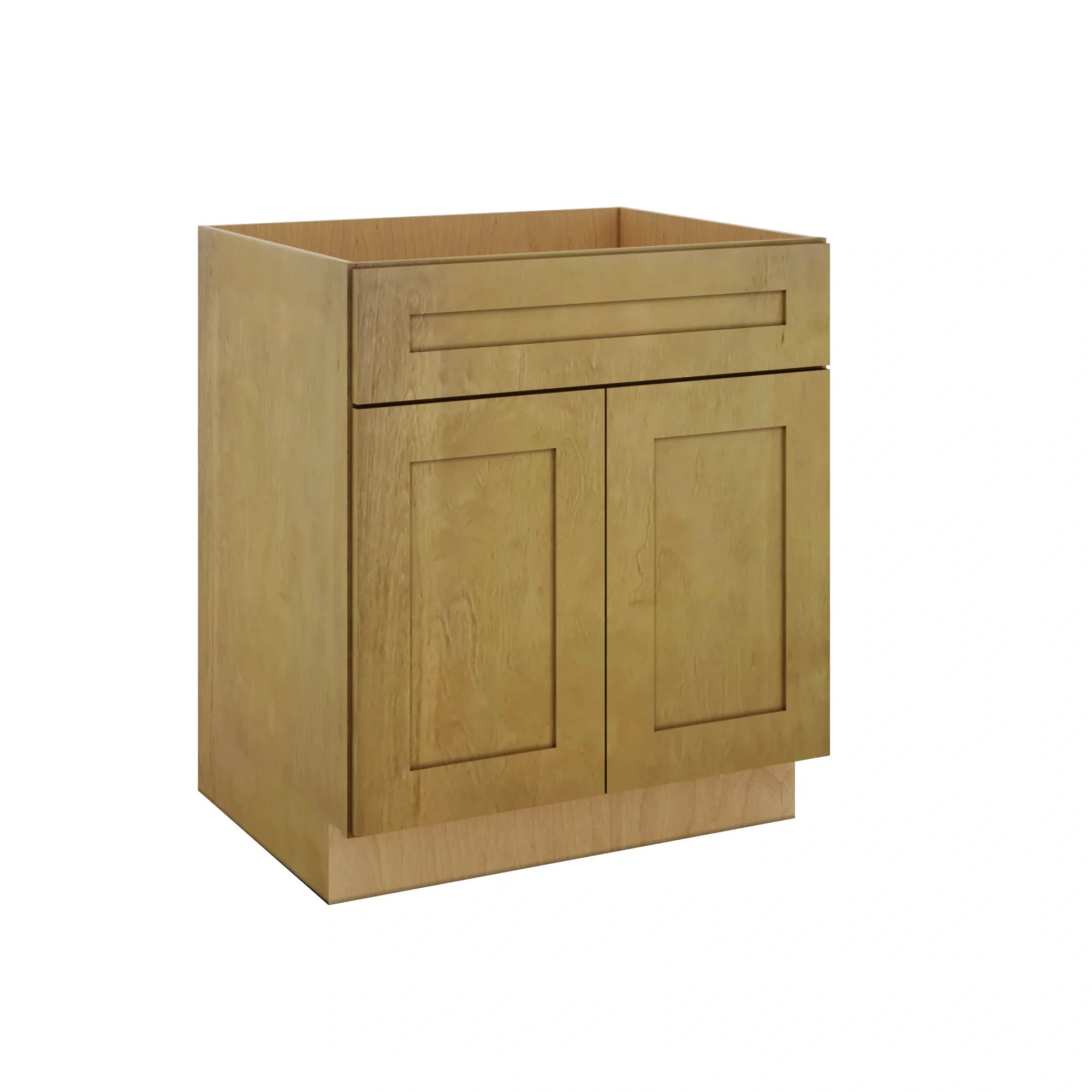 Modernform Cabinet Natural Shaker 30" W X 34 1/2" H X 24" D Double Door Sink Base Cabinet