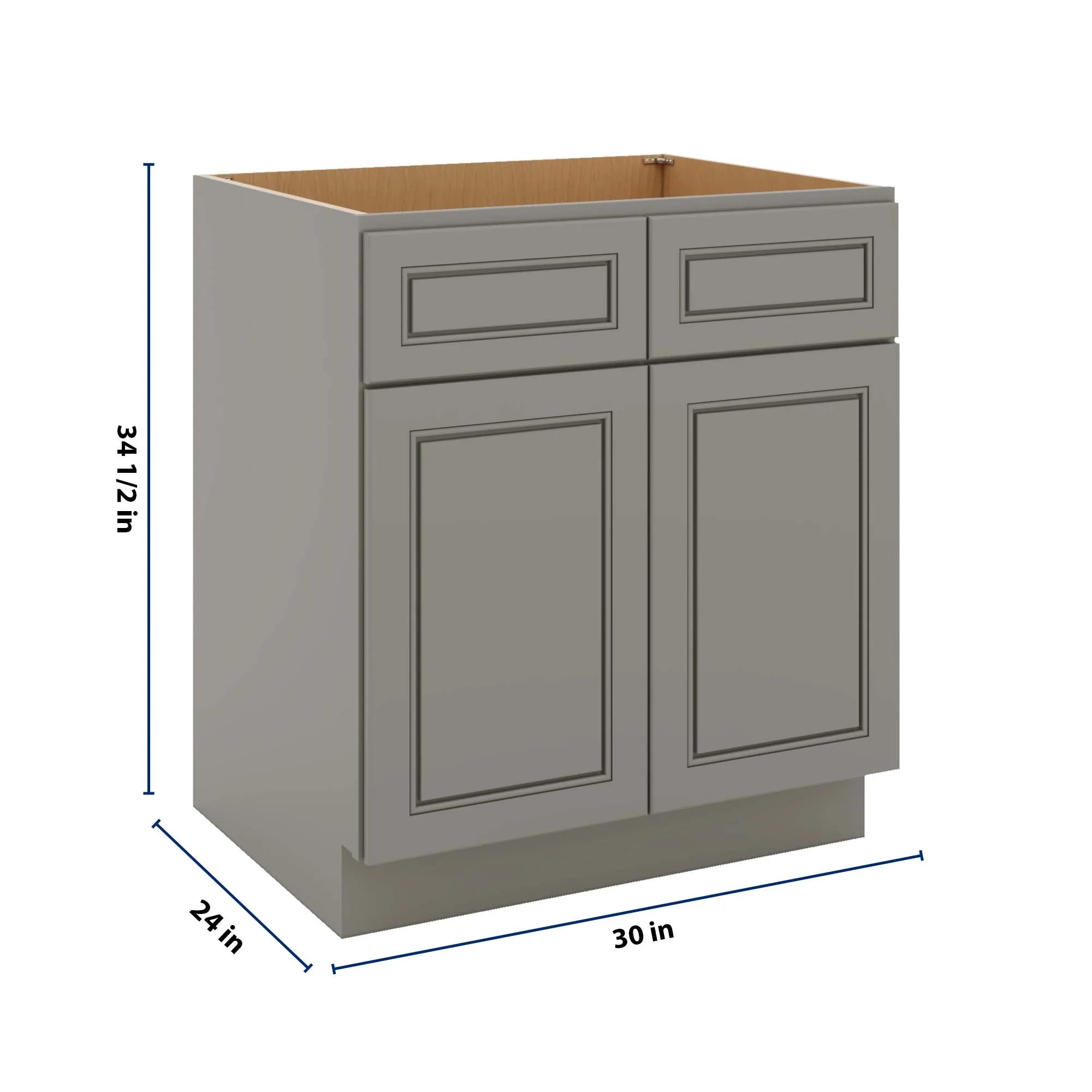 J&K Greige K3 Sink Base -30" W