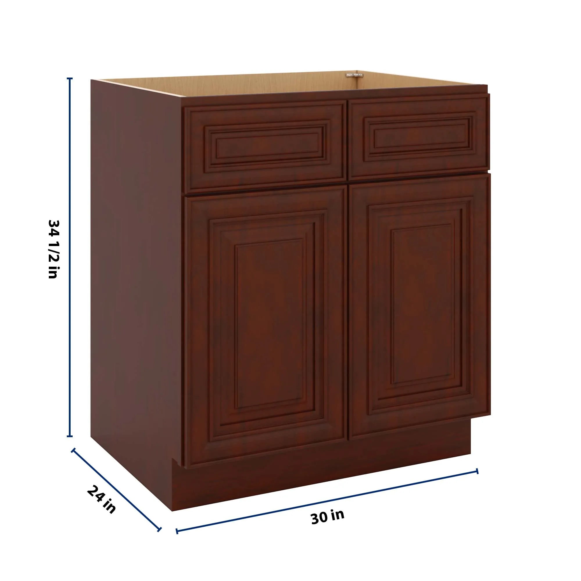 J&K Mahogany J5 Sink Base -30" W