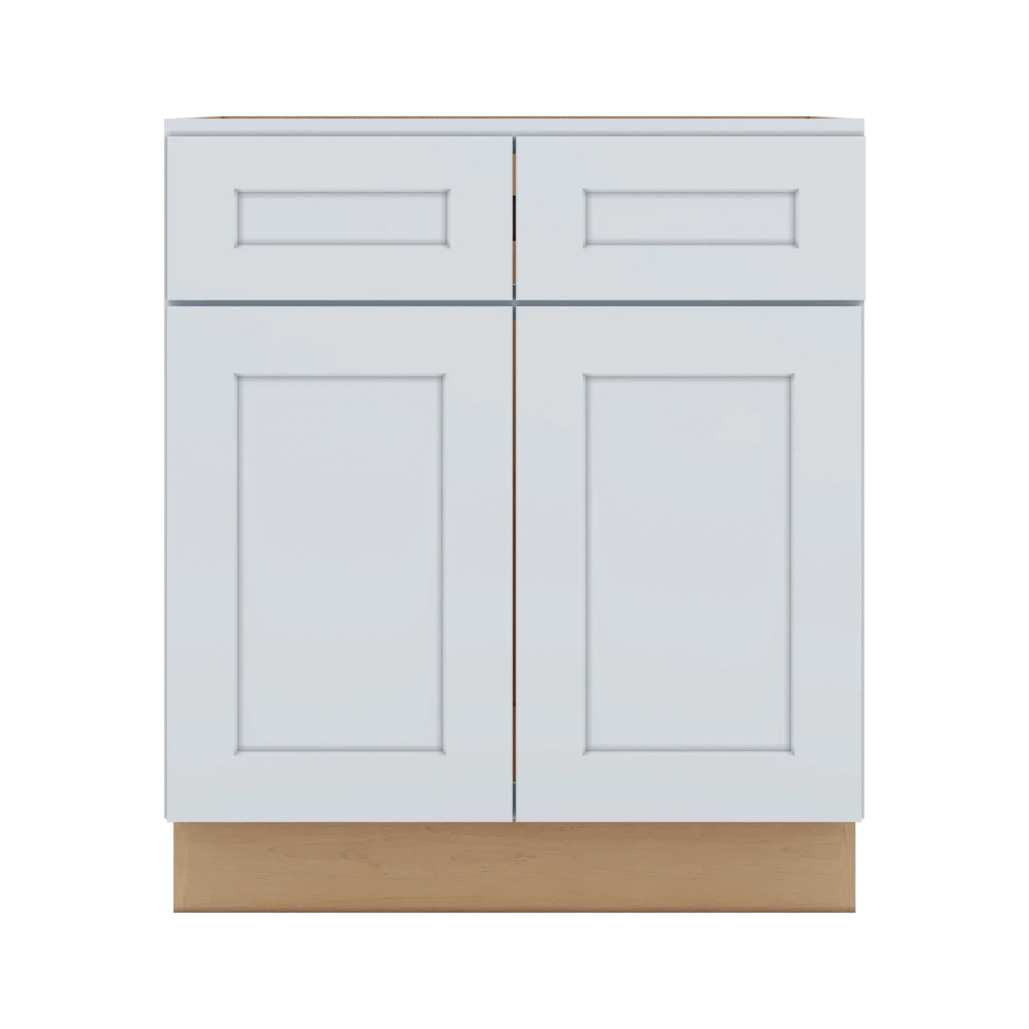 J&K White Shaker S8 Sink Base  30" W