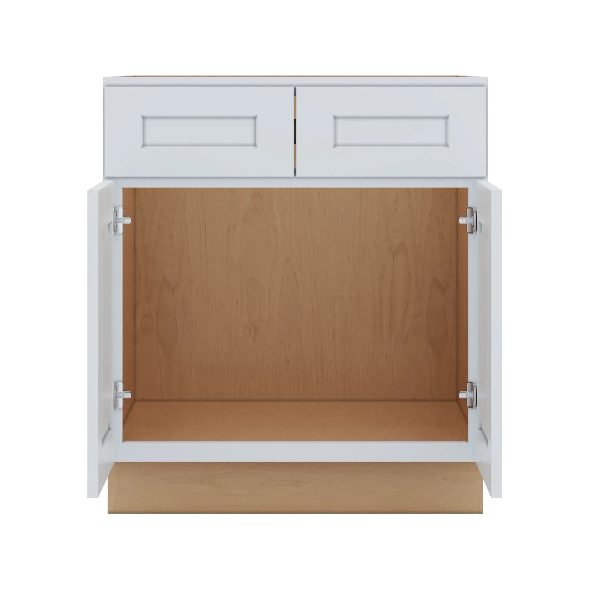 J&K White Shaker S8 Sink Base  30" W