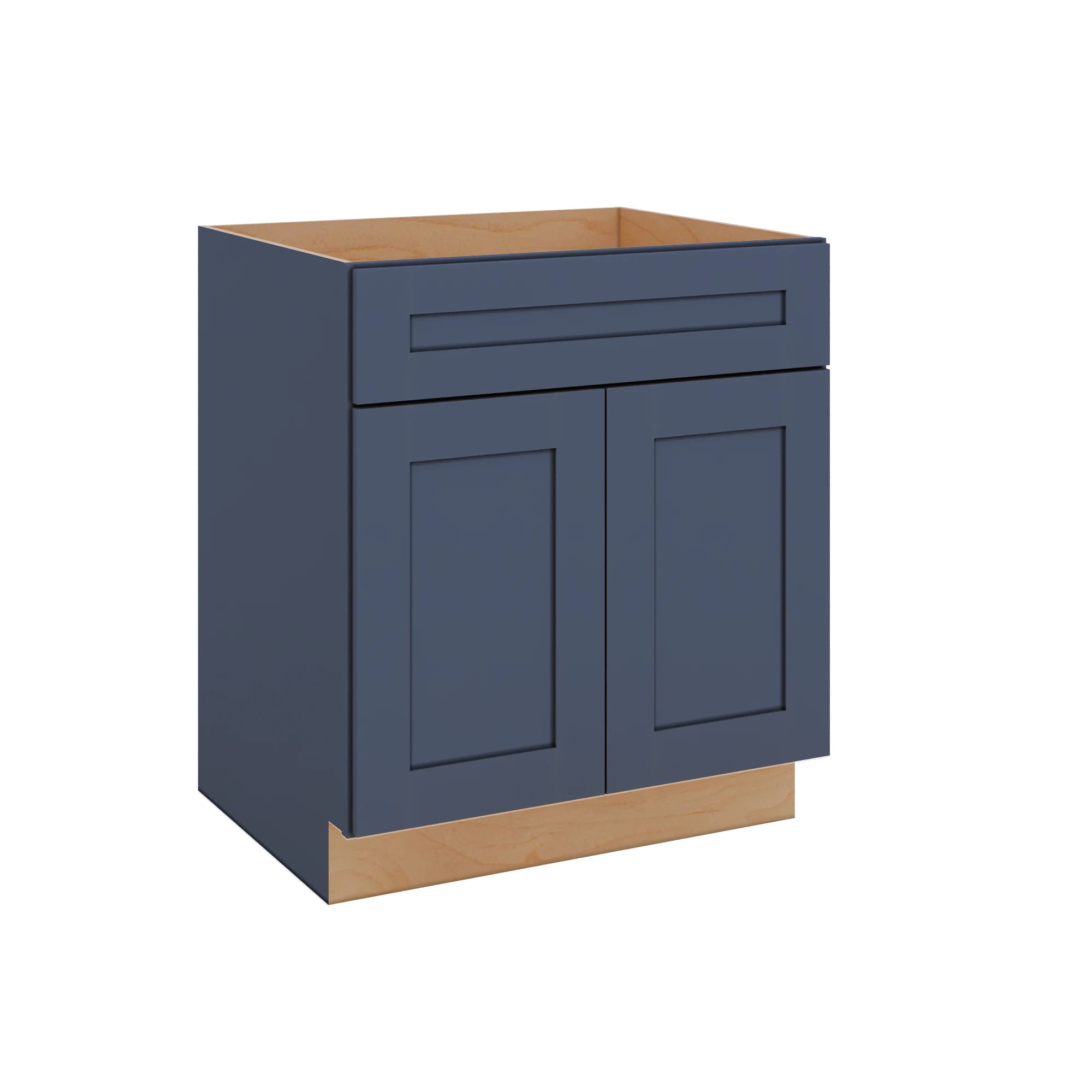 Modernform Cabinet Signature Blue 30" W X 34 1/2" H X 24" D Double Door Sink Base Cabinet