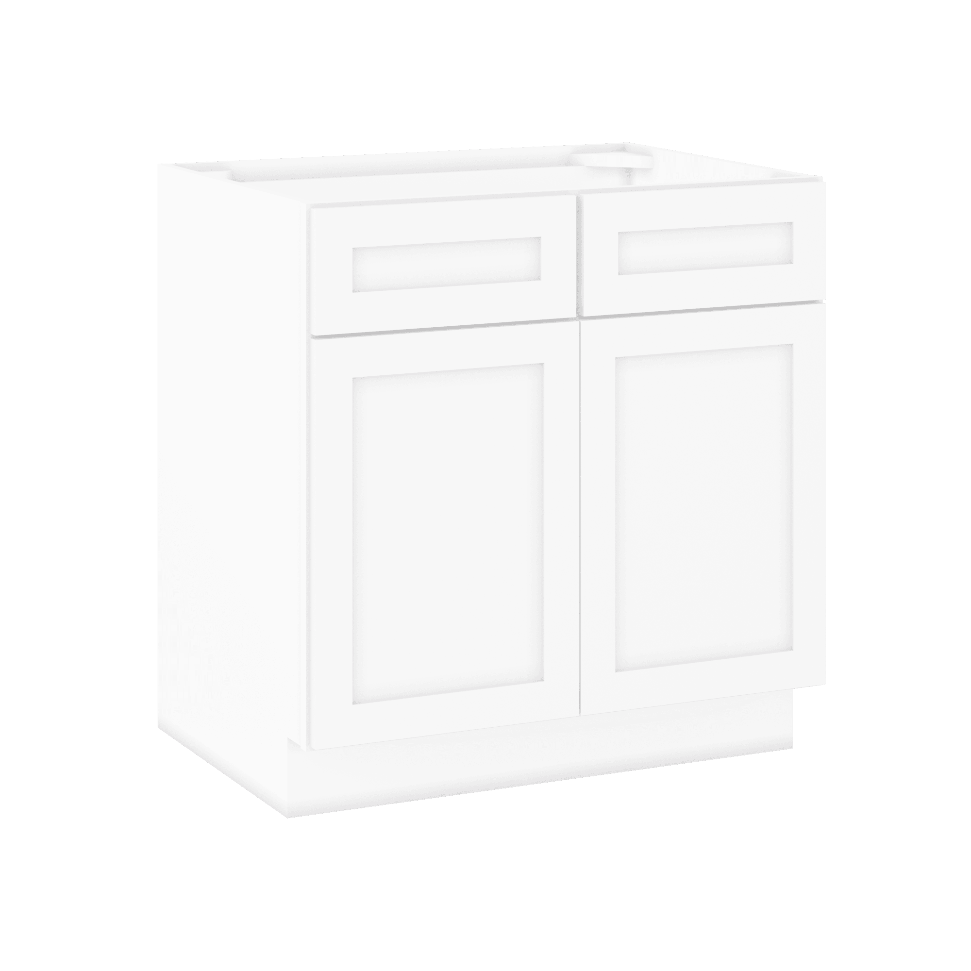 Sink Base Kitchen Cabinet SB33 Alpina White LessCare 33 in. width 34.5 in. height 24 in. depth