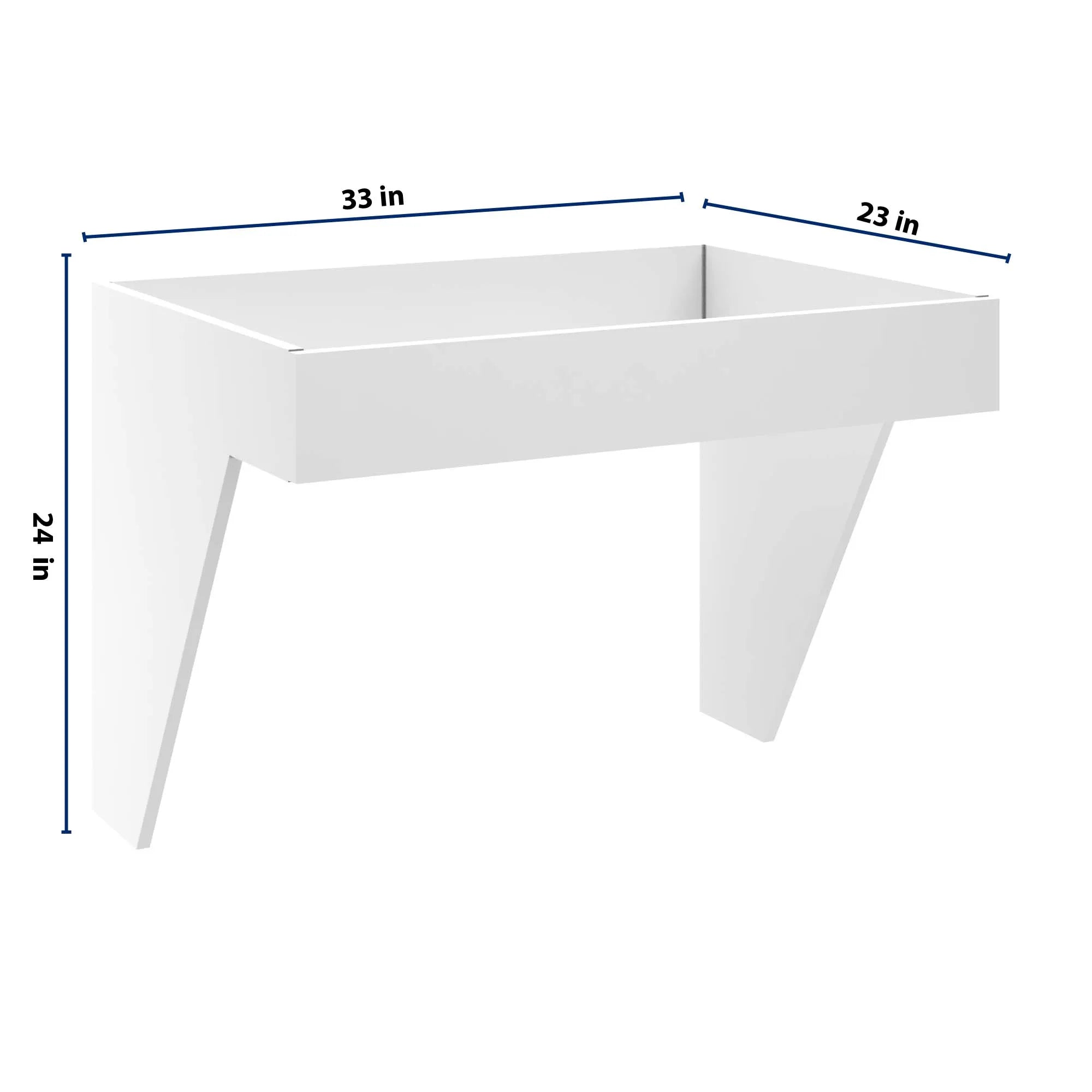 cnc luxor 5 piece white 33 w removable sink insert