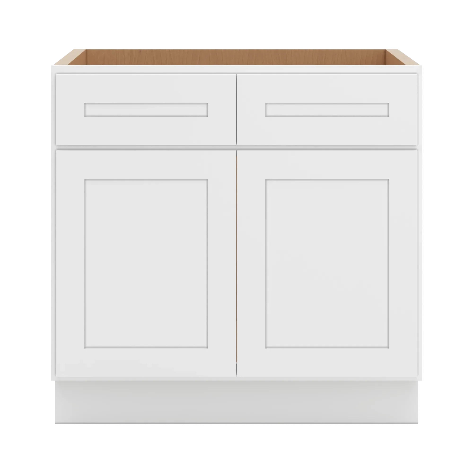 cnc luxor 5 piece white 33 w double door removable sink base cabinet