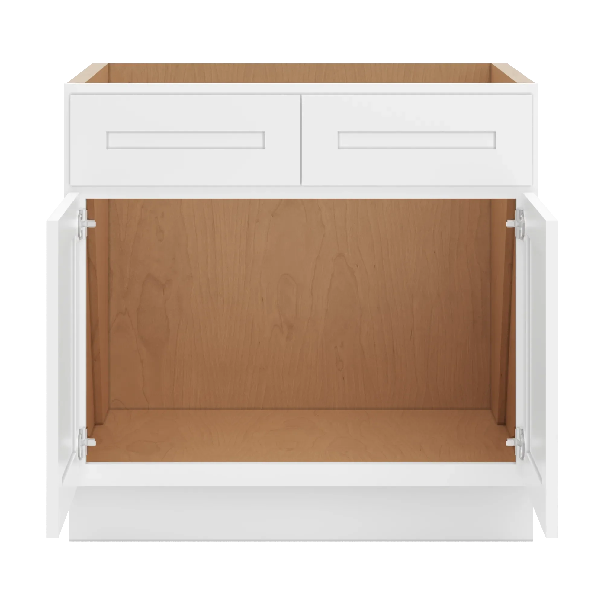 cnc luxor 5 piece white 33 w double door removable sink base cabinet