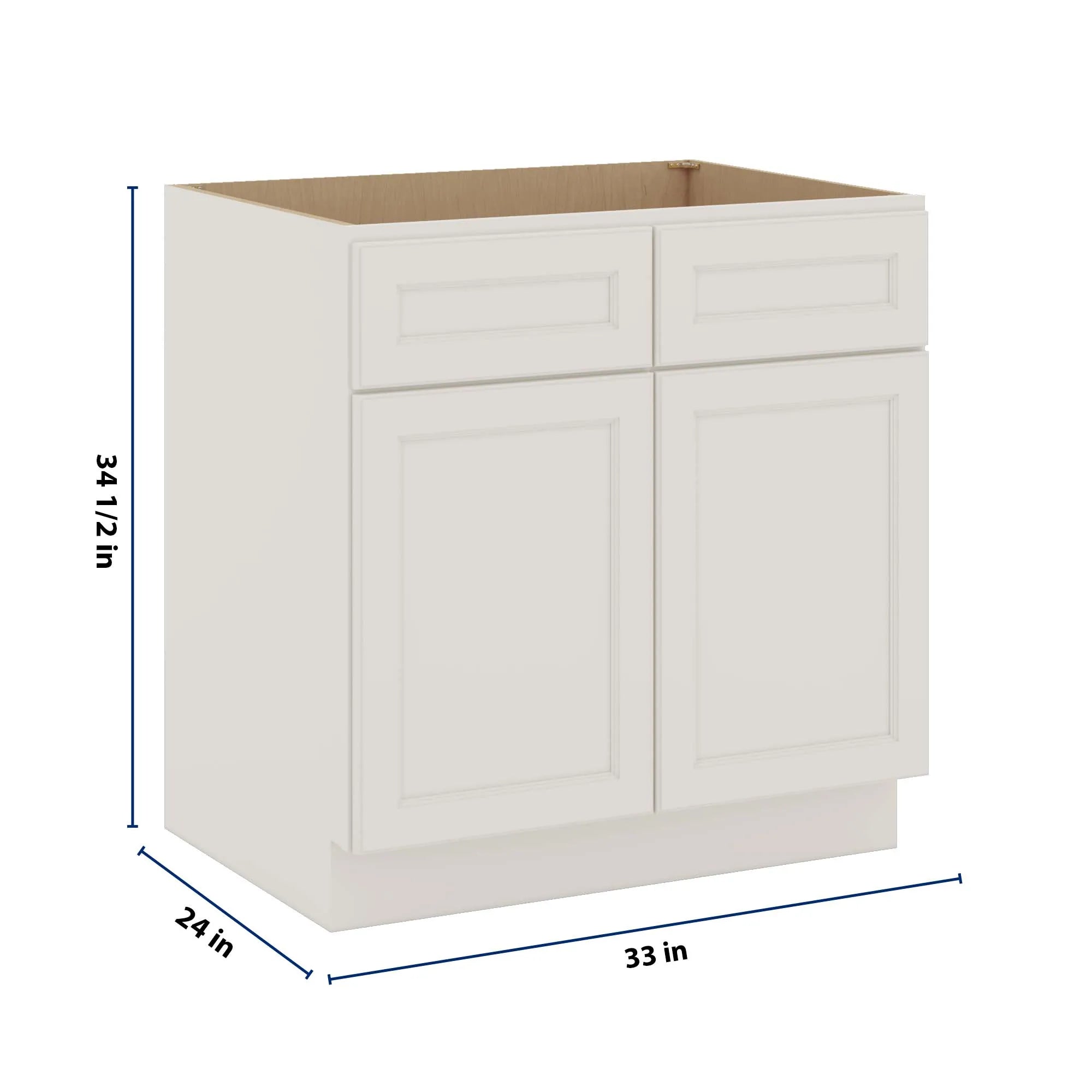 J&K Dove E1 Sink Base - 33" W