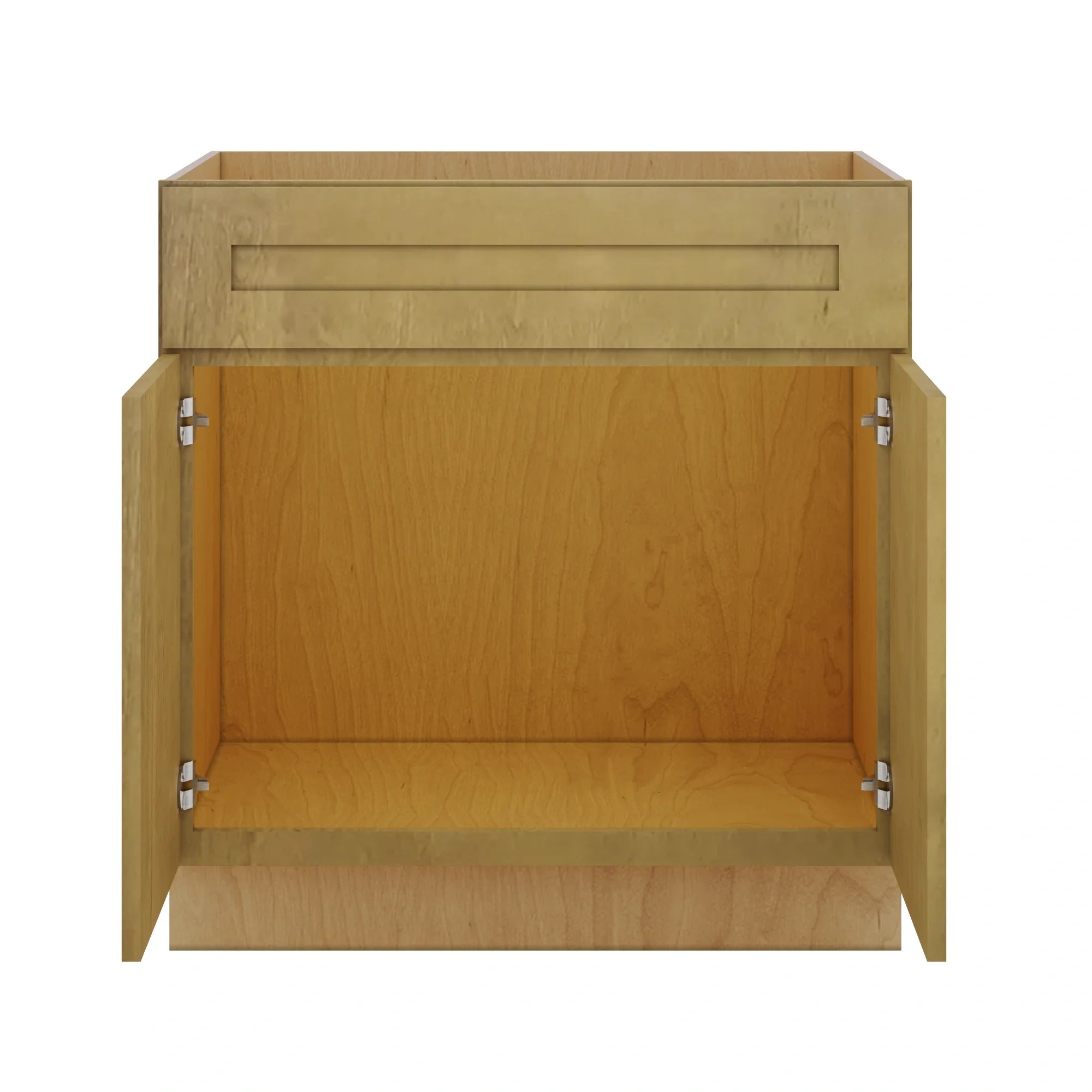 Modernform Cabinet Natural Shaker 33" W X 34 1/2" H X 24" D Double Door Sink Base Cabinet