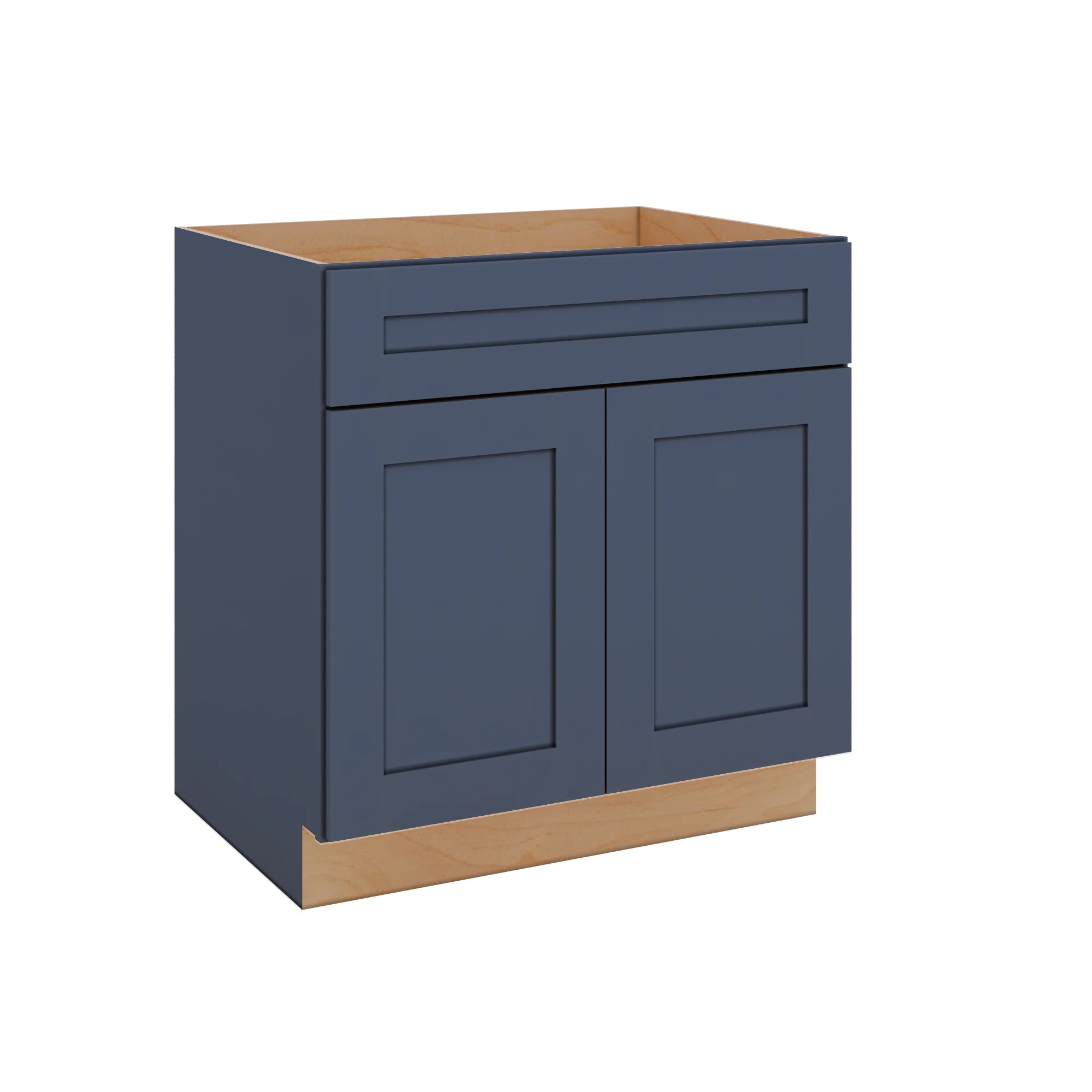 Modernform Cabinet Signature Blue 33" W X 34 1/2" H X 24" D Double Door Sink Base Cabinet
