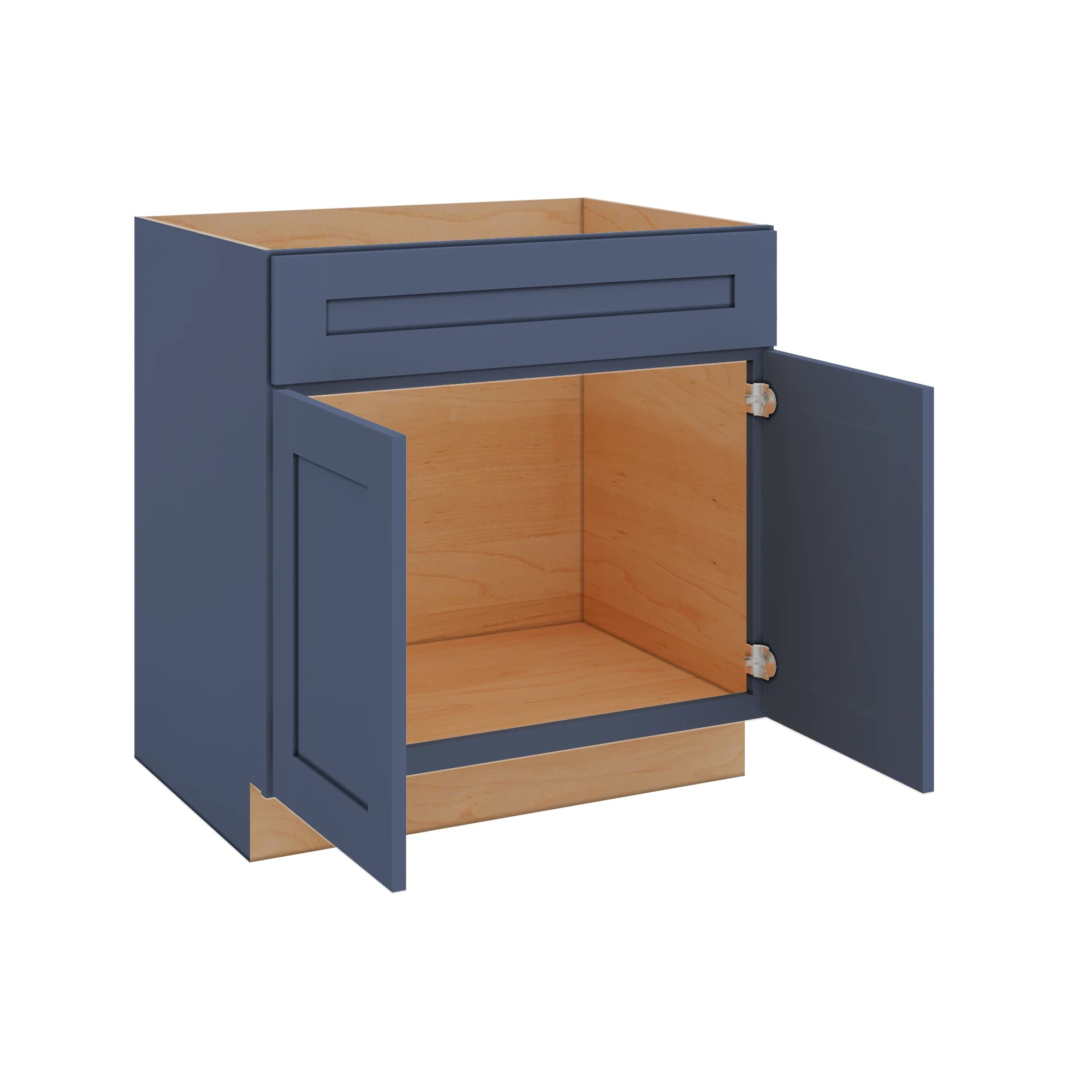 Modernform Cabinet Signature Blue 33" W X 34 1/2" H X 24" D Double Door Sink Base Cabinet