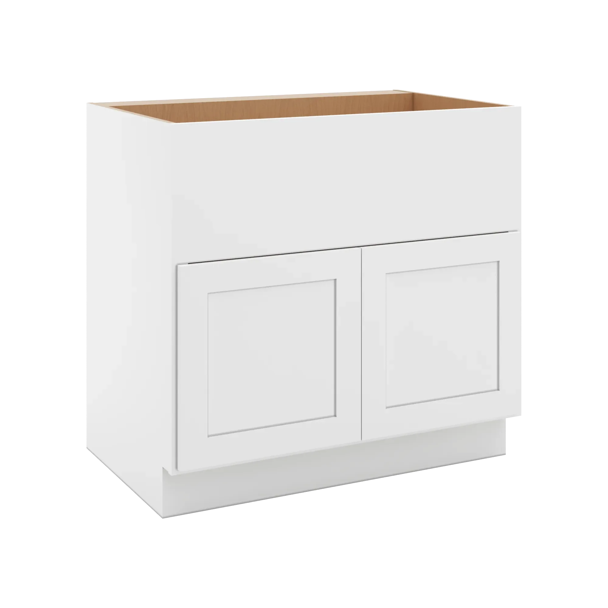 cnc luxor 5 piece white 36 w double door farm sink base cabinet