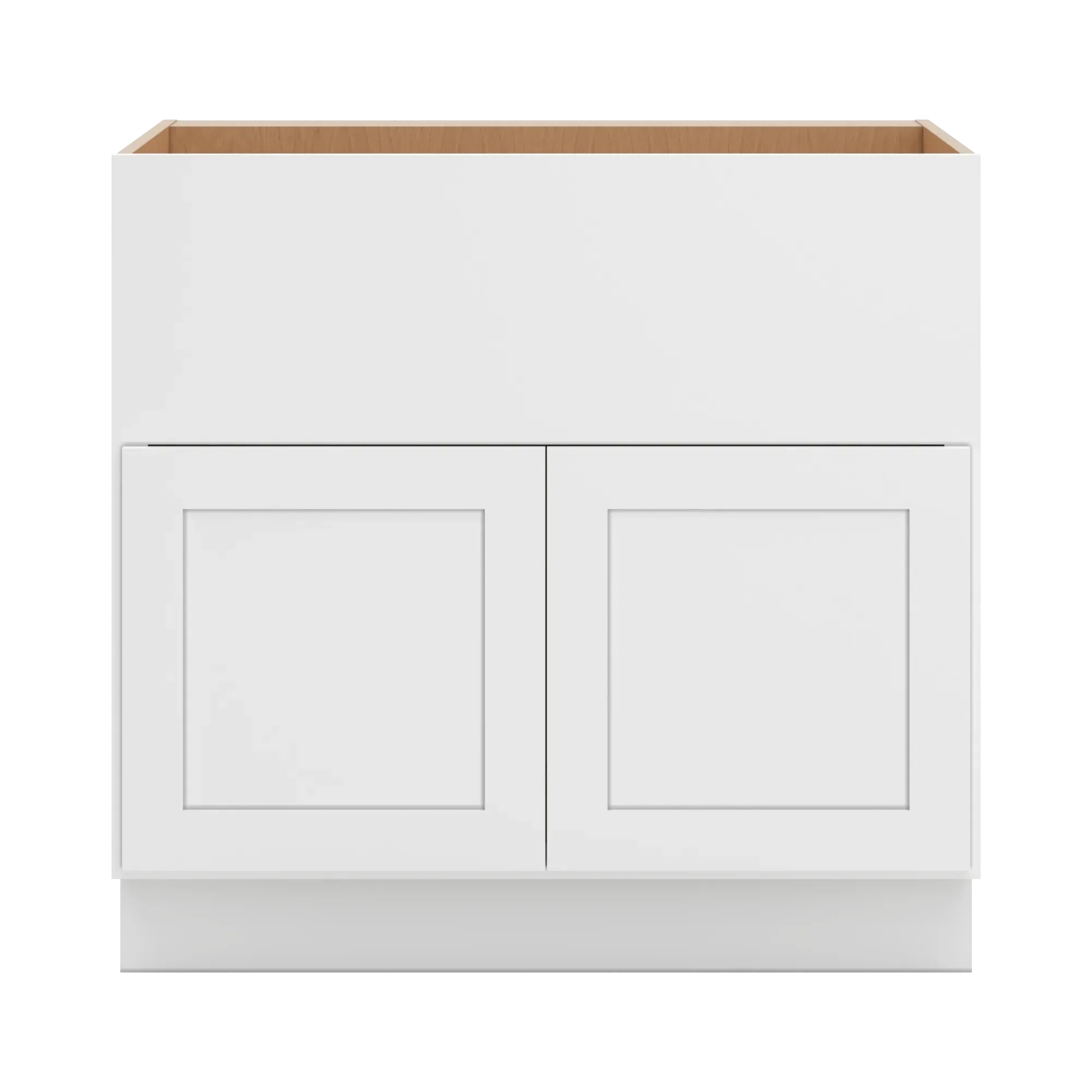 cnc luxor 5 piece white 36 w double door farm sink base cabinet