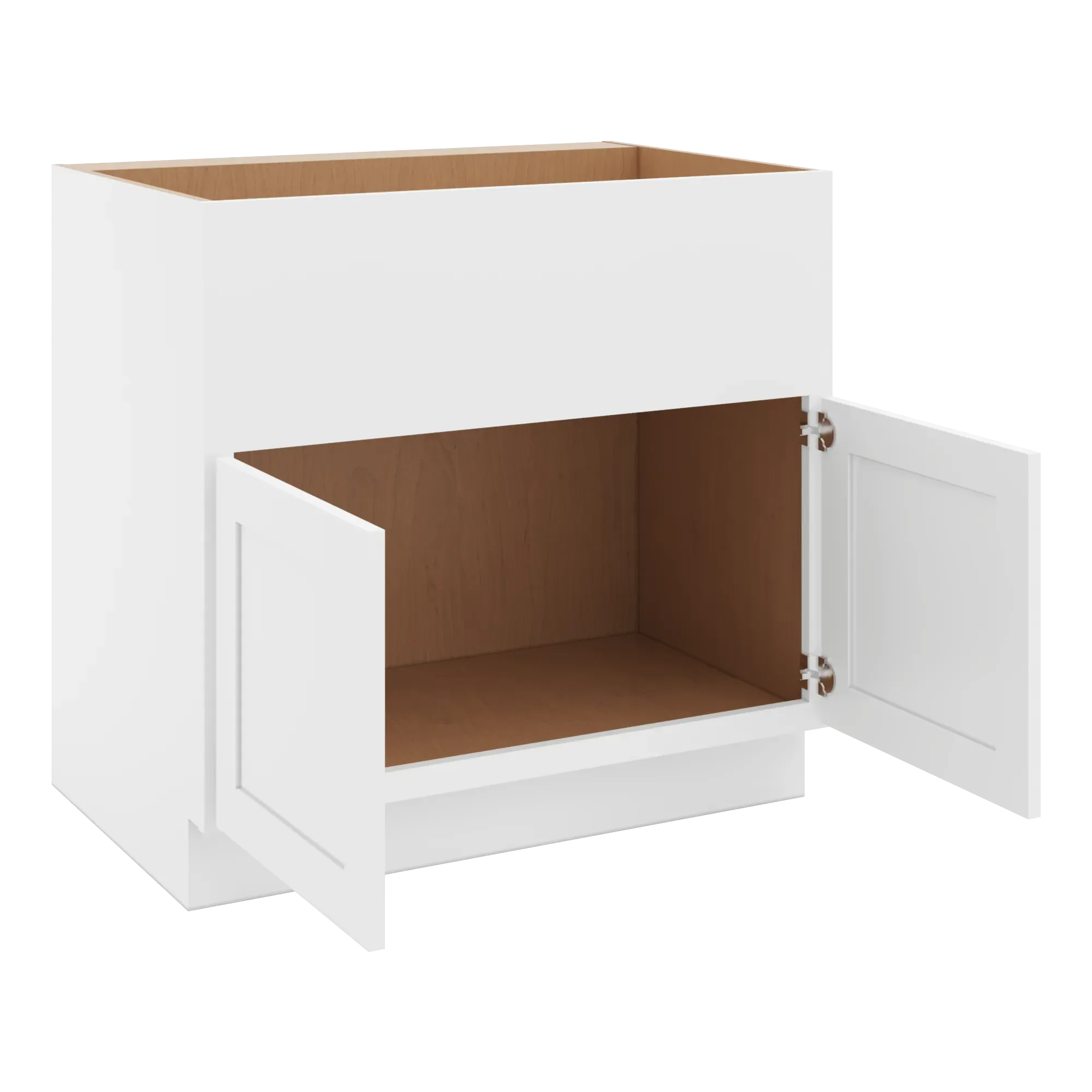cnc luxor 5 piece white 36 w double door farm sink base cabinet