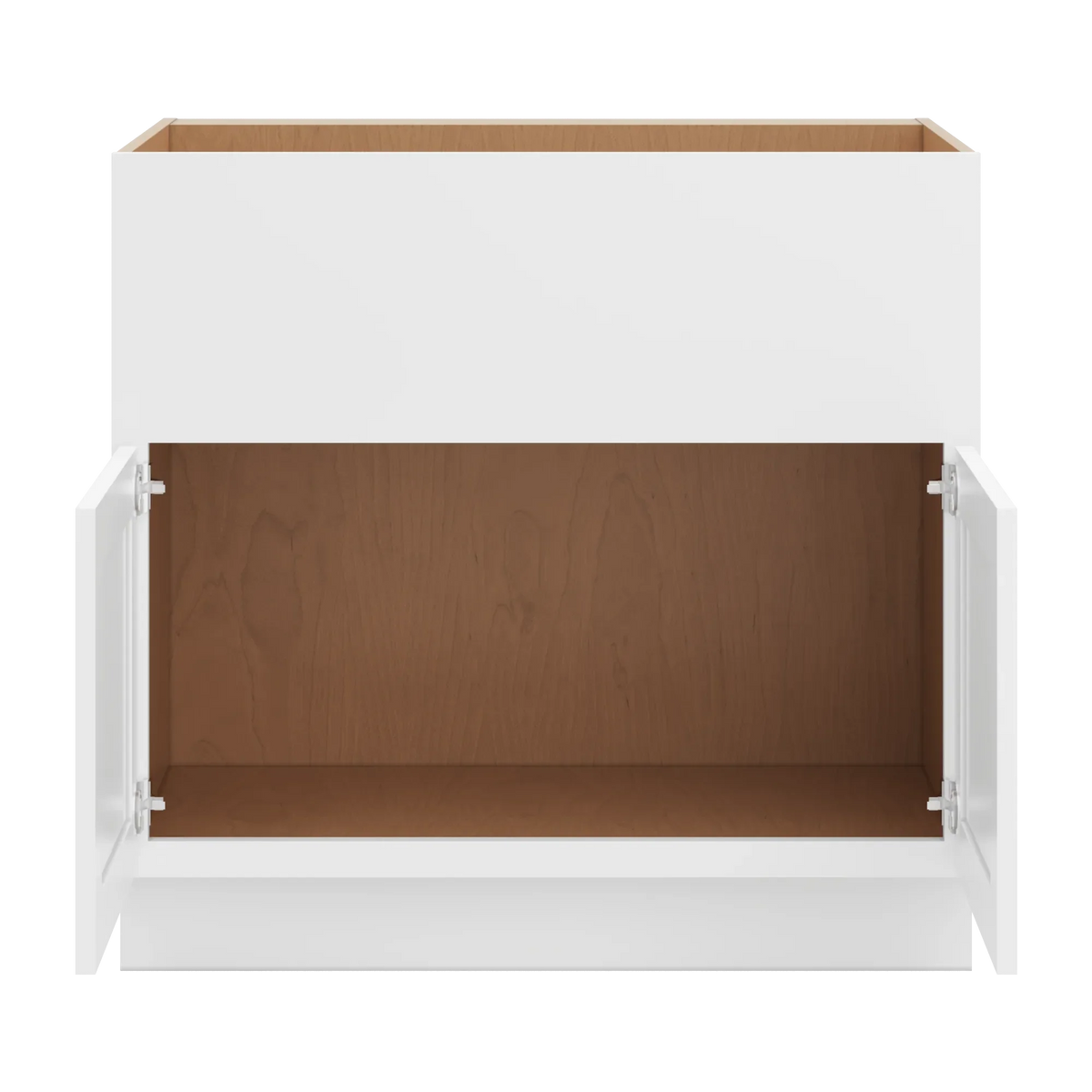 cnc luxor white 36 w double door farm sink base cabinet