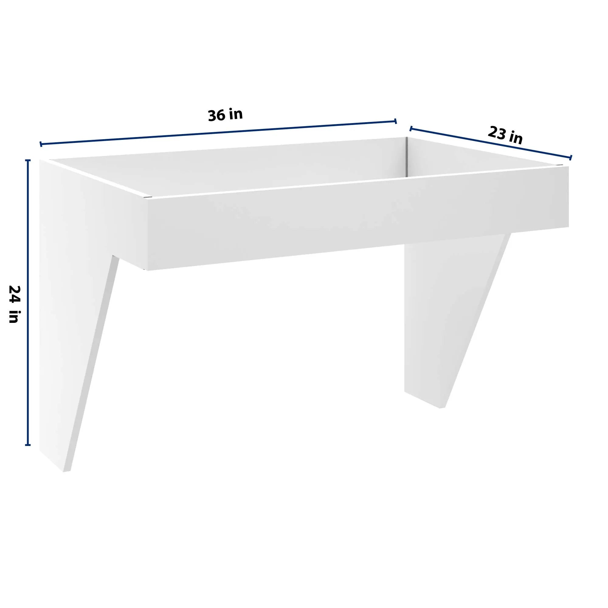 cnc luxor 5 piece white 36 w removable sink insert