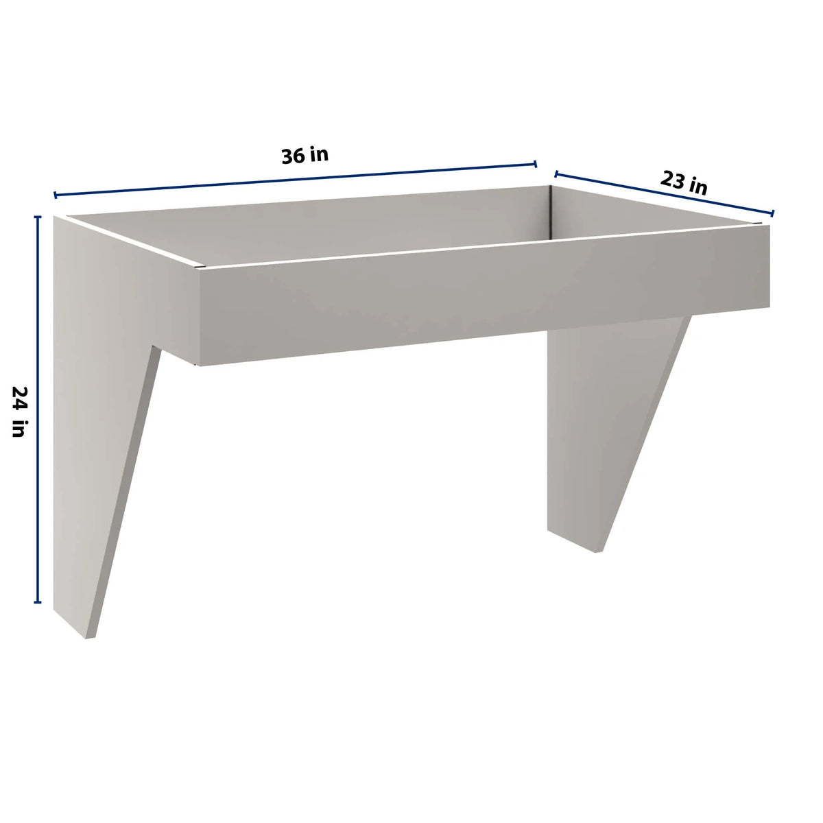 cnc luxor misty grey 36 w removable sink insert