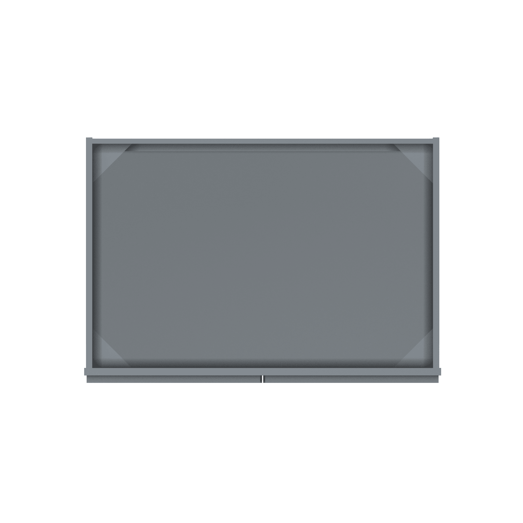 Sink Base Kitchen Cabinet SB36 Colonial Gray LessCare 36 in. width 34.5 in. height 24 in. depth