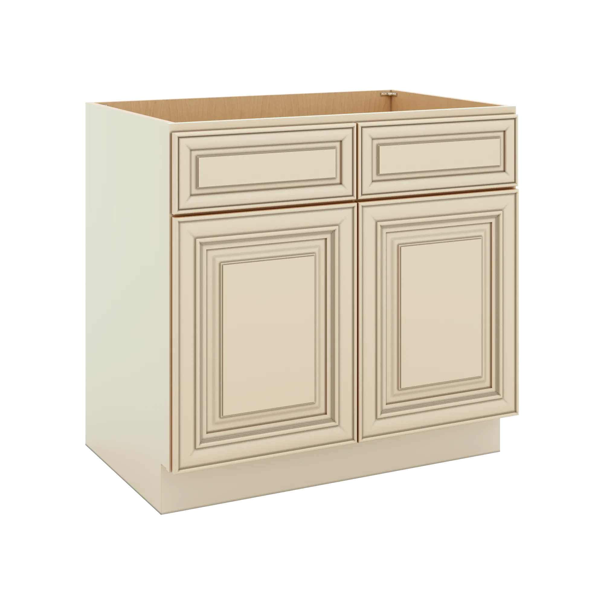 J&K Creme Glazed A7 Sink Base - 36" W